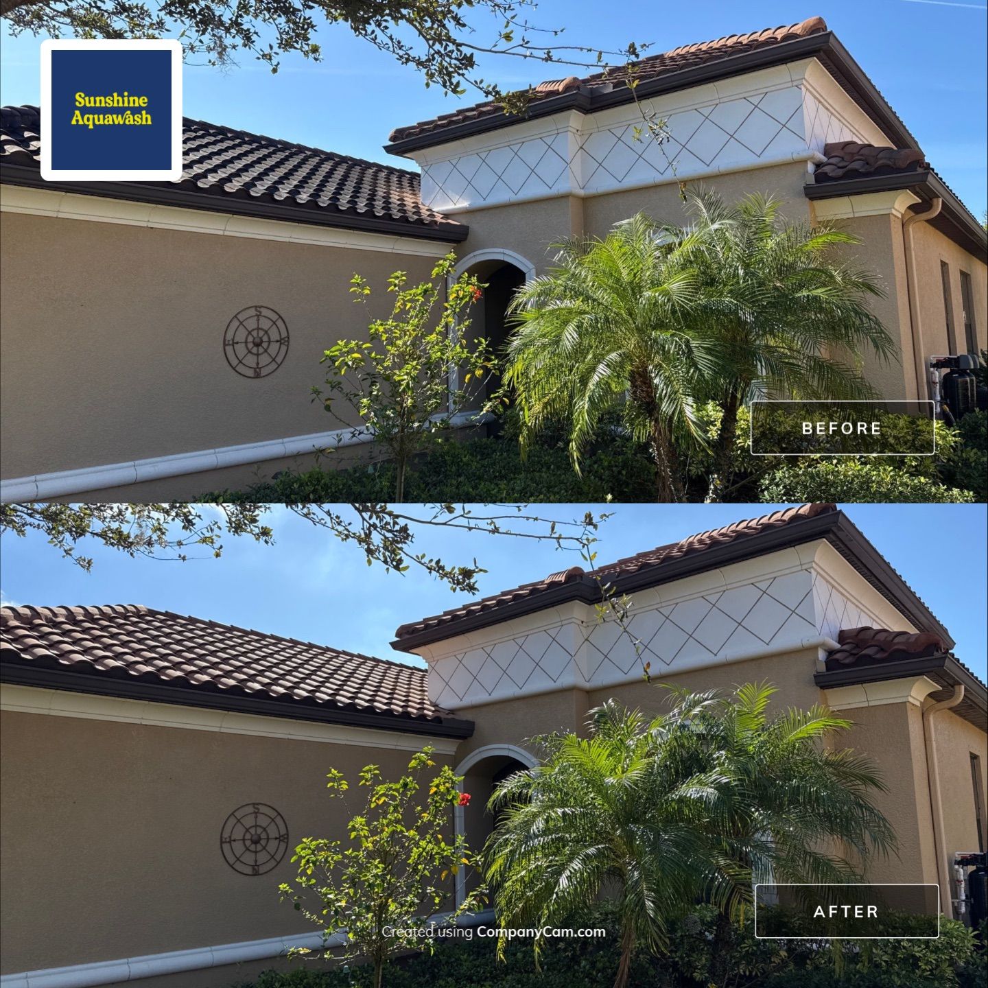 Barrel Tile Roof Cleaning – Artisan Lakes, Palmetto, FL by Sunshine AquaWash
