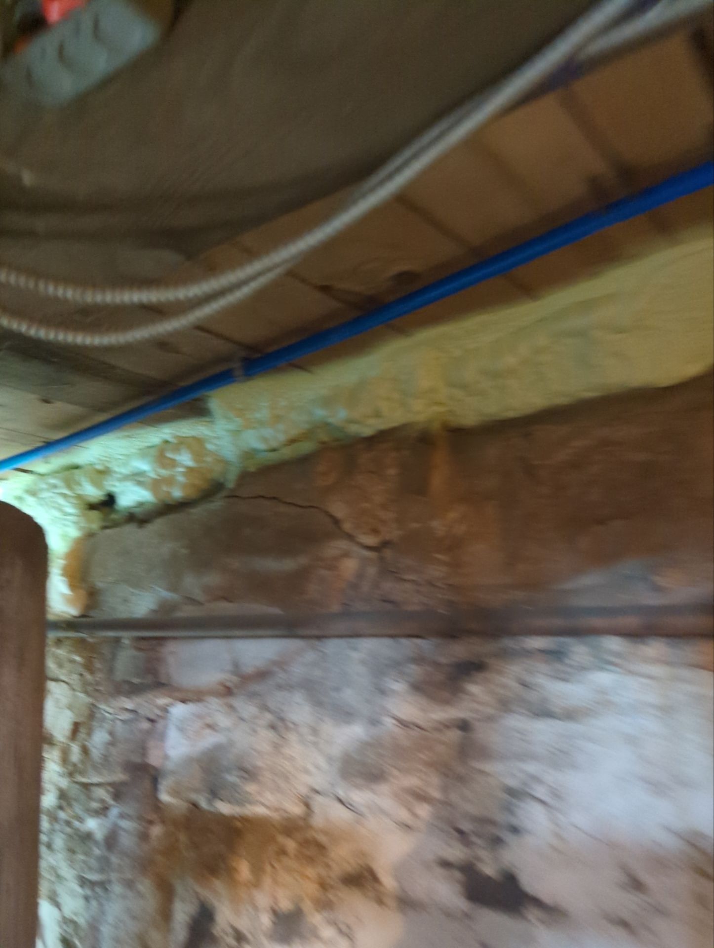 Rim Joist using Closed Cell Spray Foam by NYS Foam & Energy