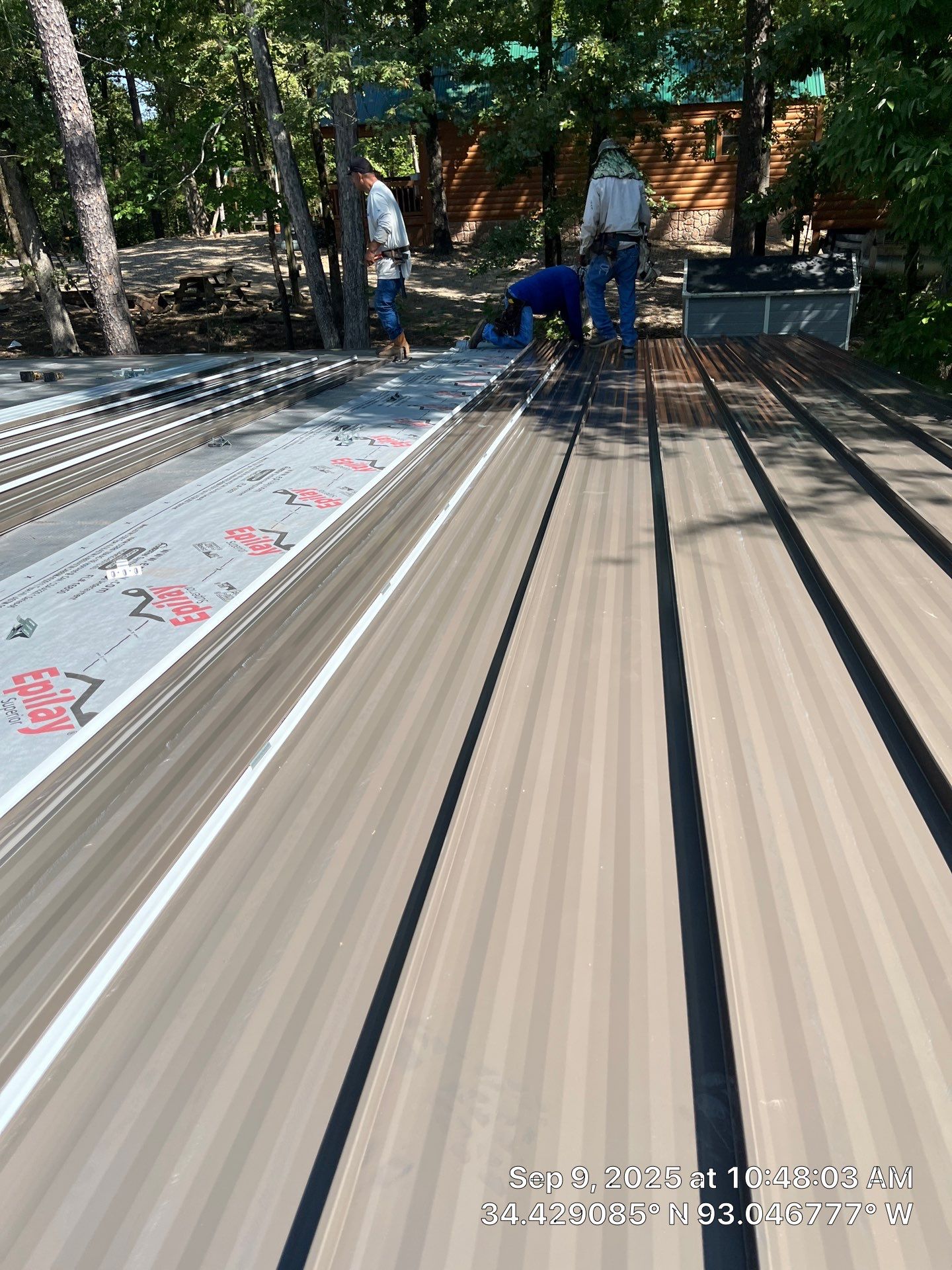 Standing Seam Metal Roof and Gutter Installation in Hot Springs by Temple Roofing and Exteriors