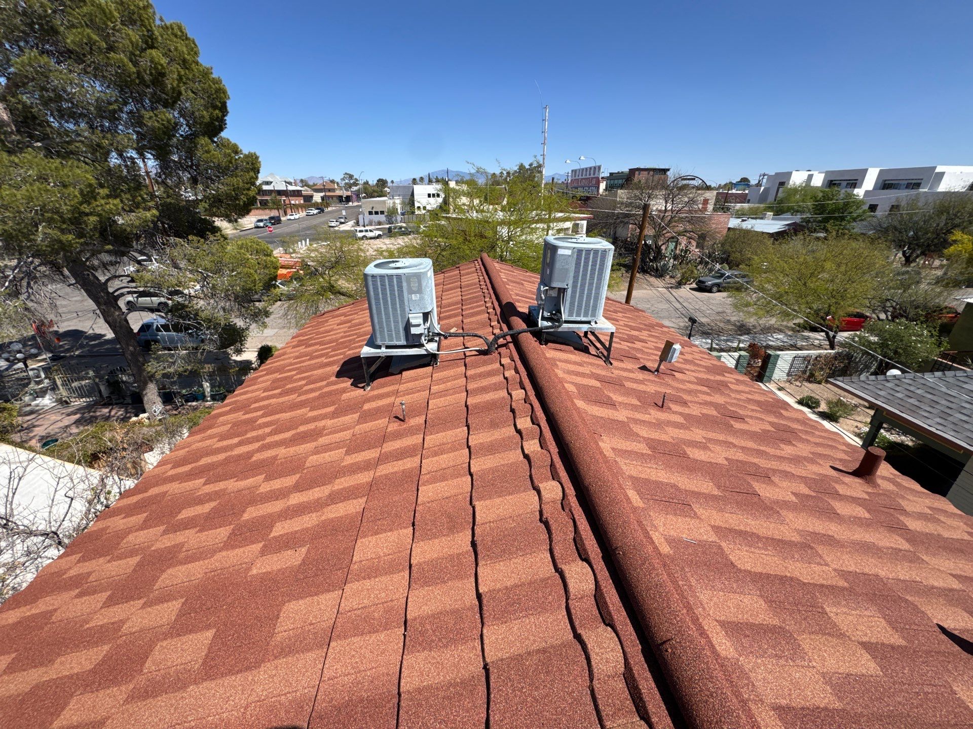 Rustic Red Stone Coated Steel by Reimagine Roofing