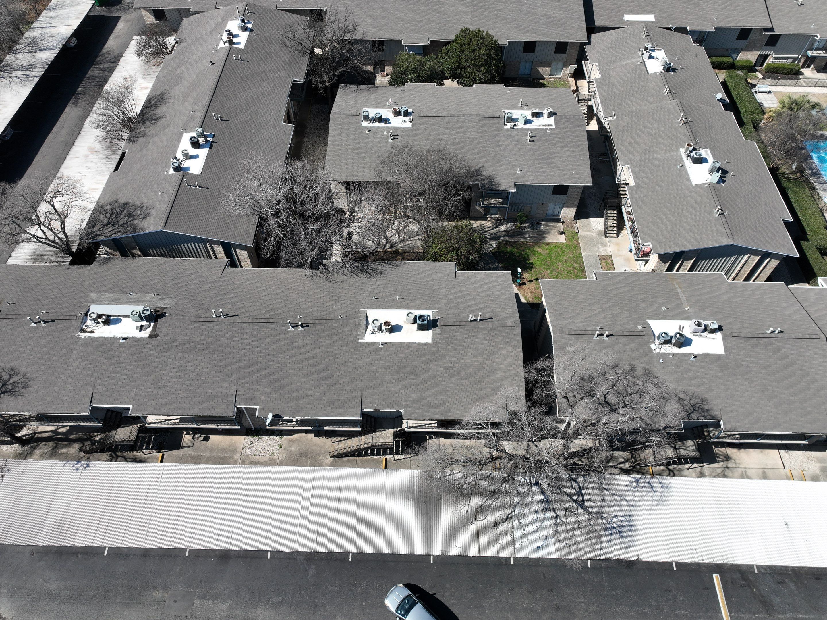Commercial Roof Inspection using Drone Inspection by Premier Roofing and Contracting