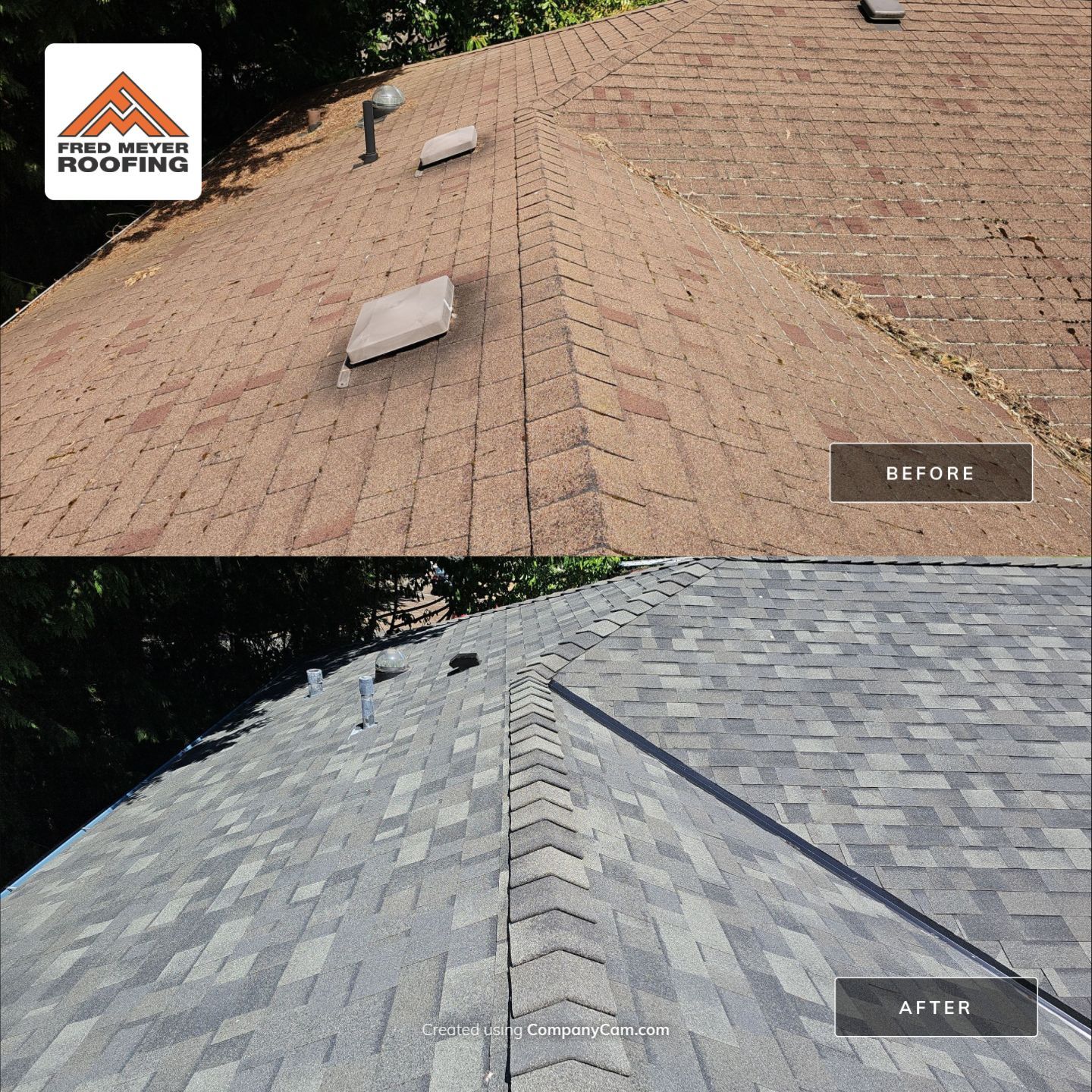 Roofing Project in Burien by Fred Meyer Roofing