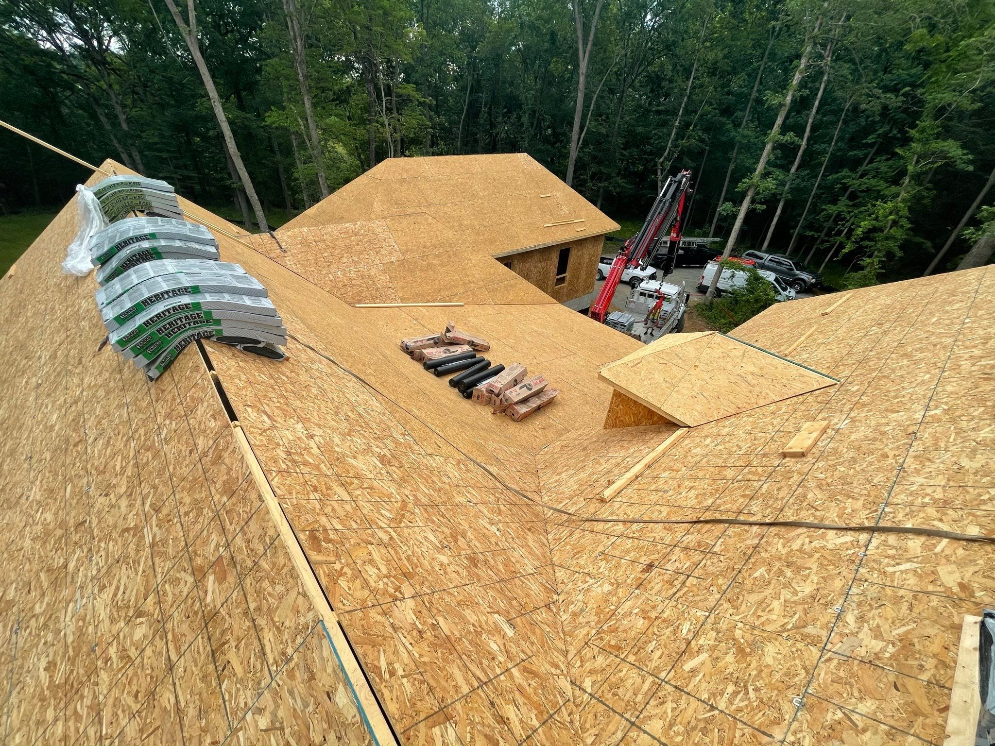 Residential Roofing Installation using 30-Year Architecural Shingle  by RJC General Construction, LLC.