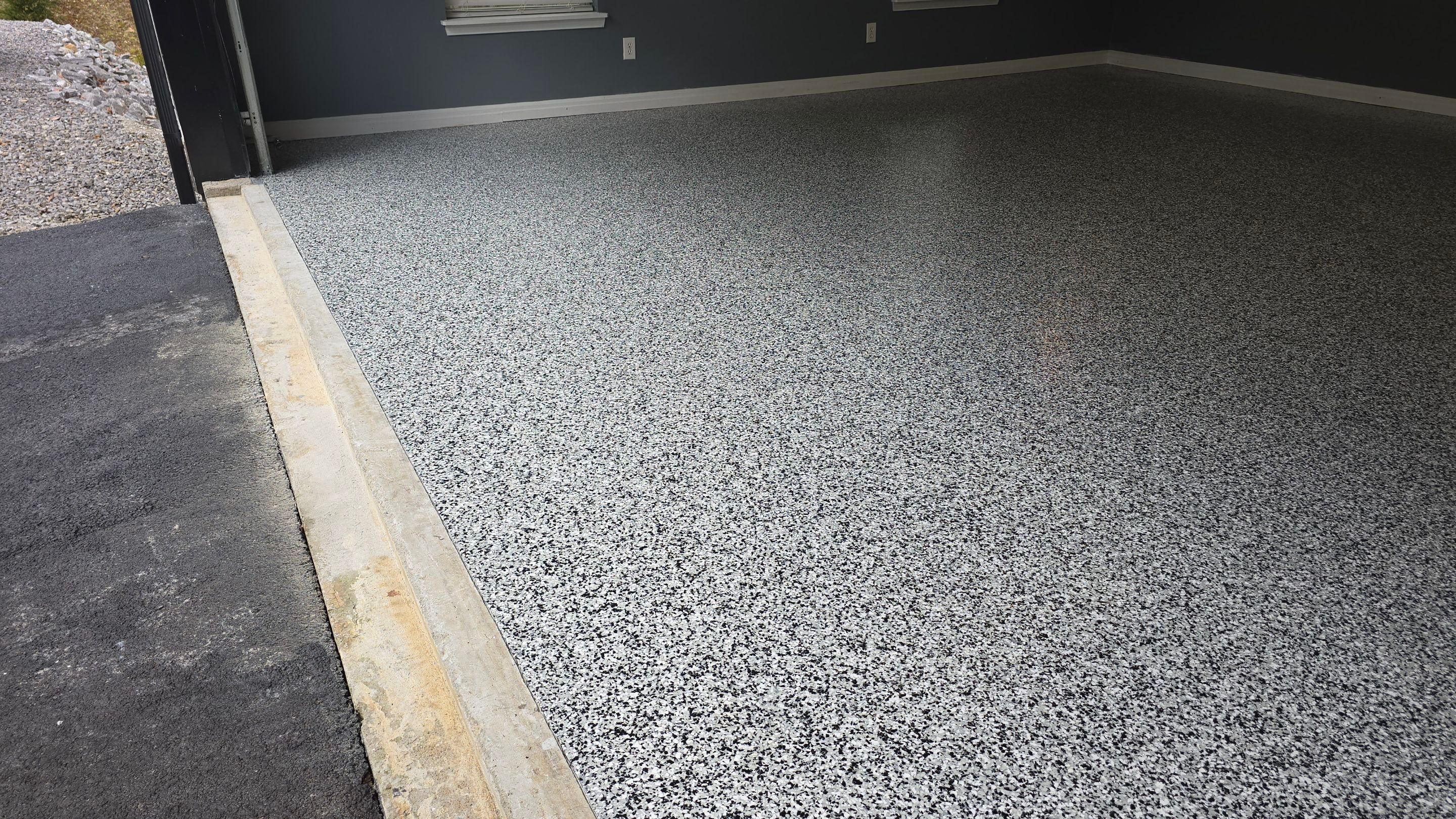 Garage using Domino by Elite Floor Solutions