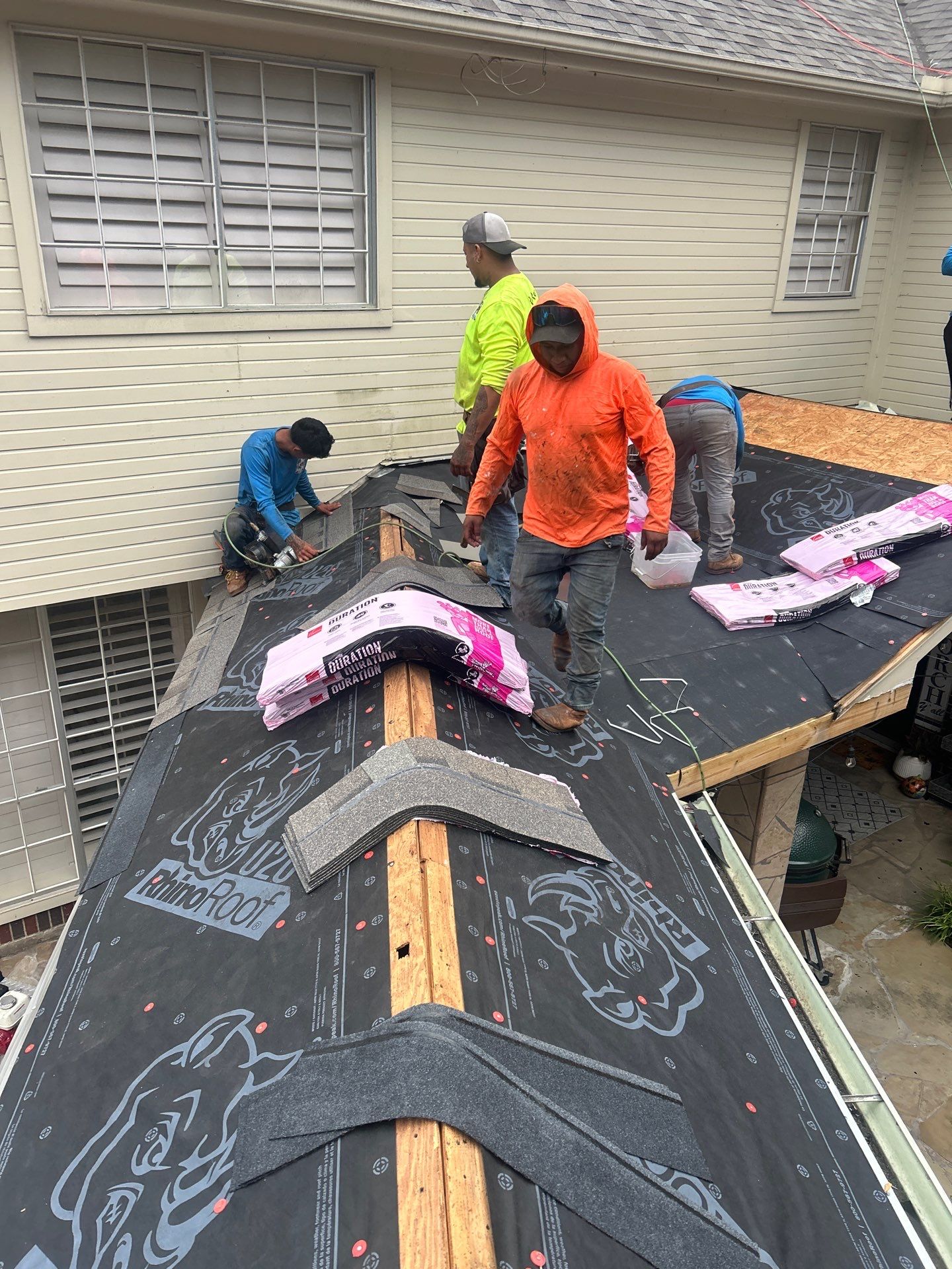 Residential Roofing Installation using Owen's Corning Duration (Lifetime) Shingles by Roof Repair Company