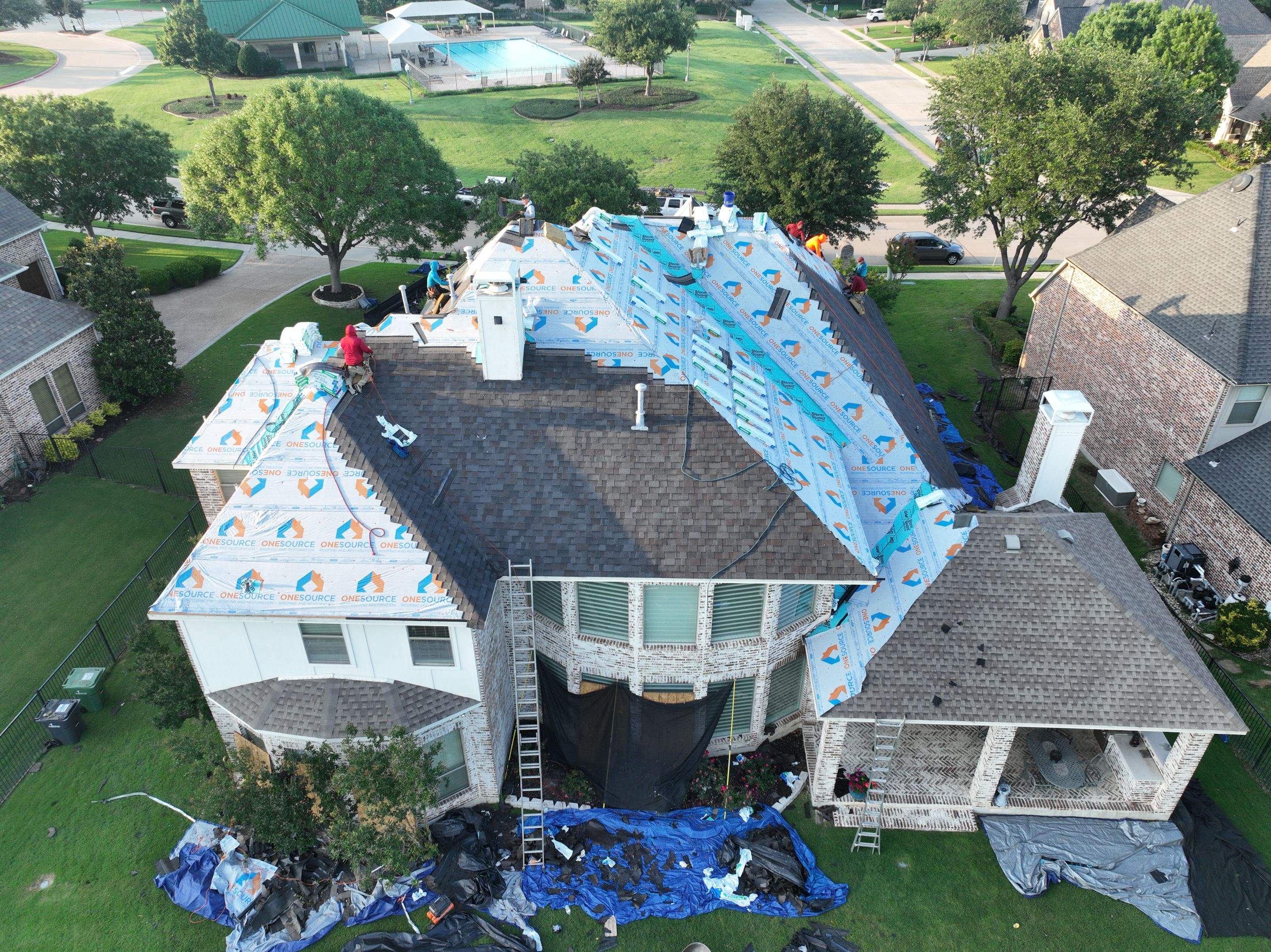 Residential Roofing Installation using Malarkey Vista Black Oak by OneSource Roofing and Restoration