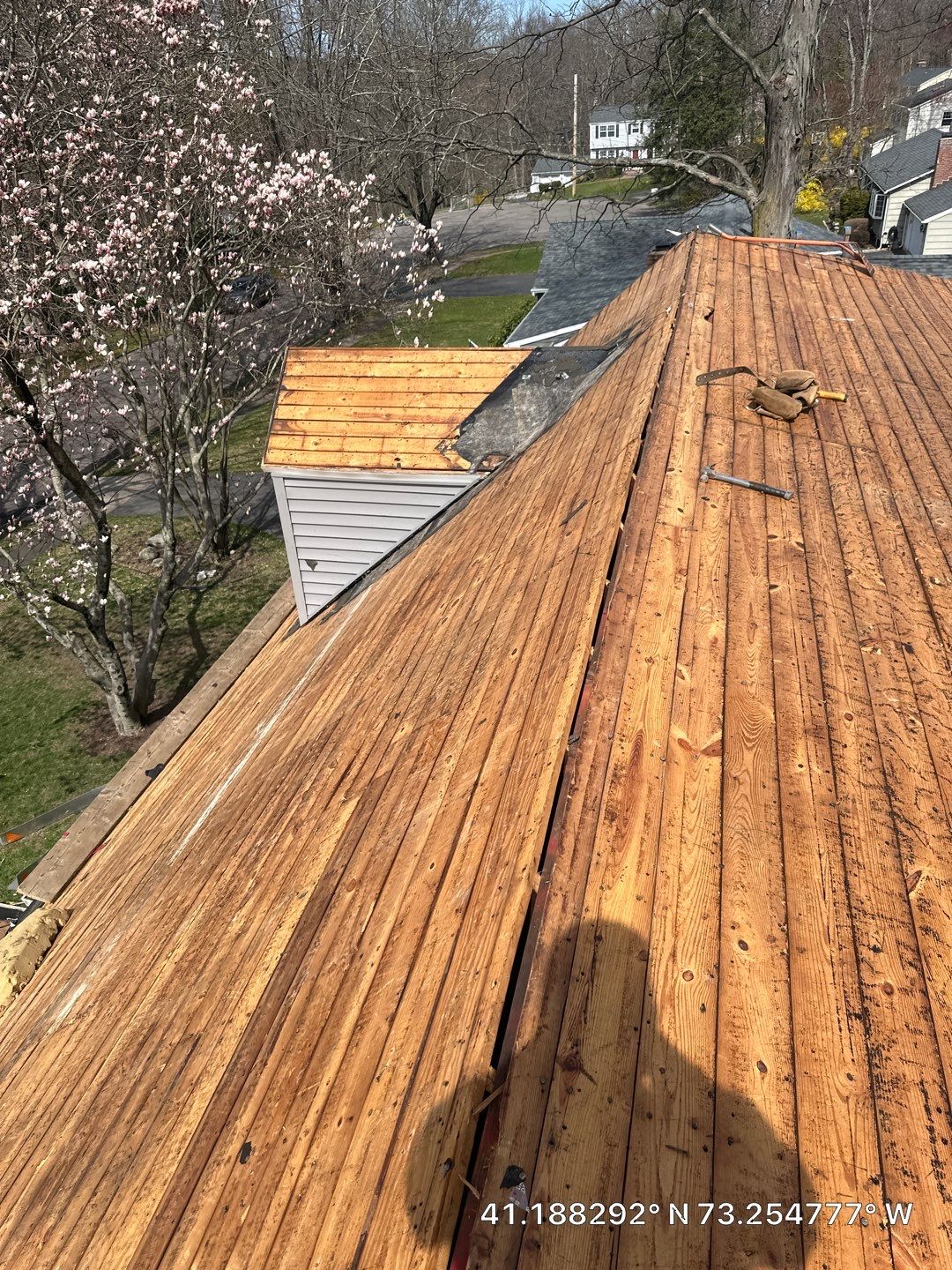 Residential Roofing Installation using Tamko Slatestone gray by A Plus Exterior