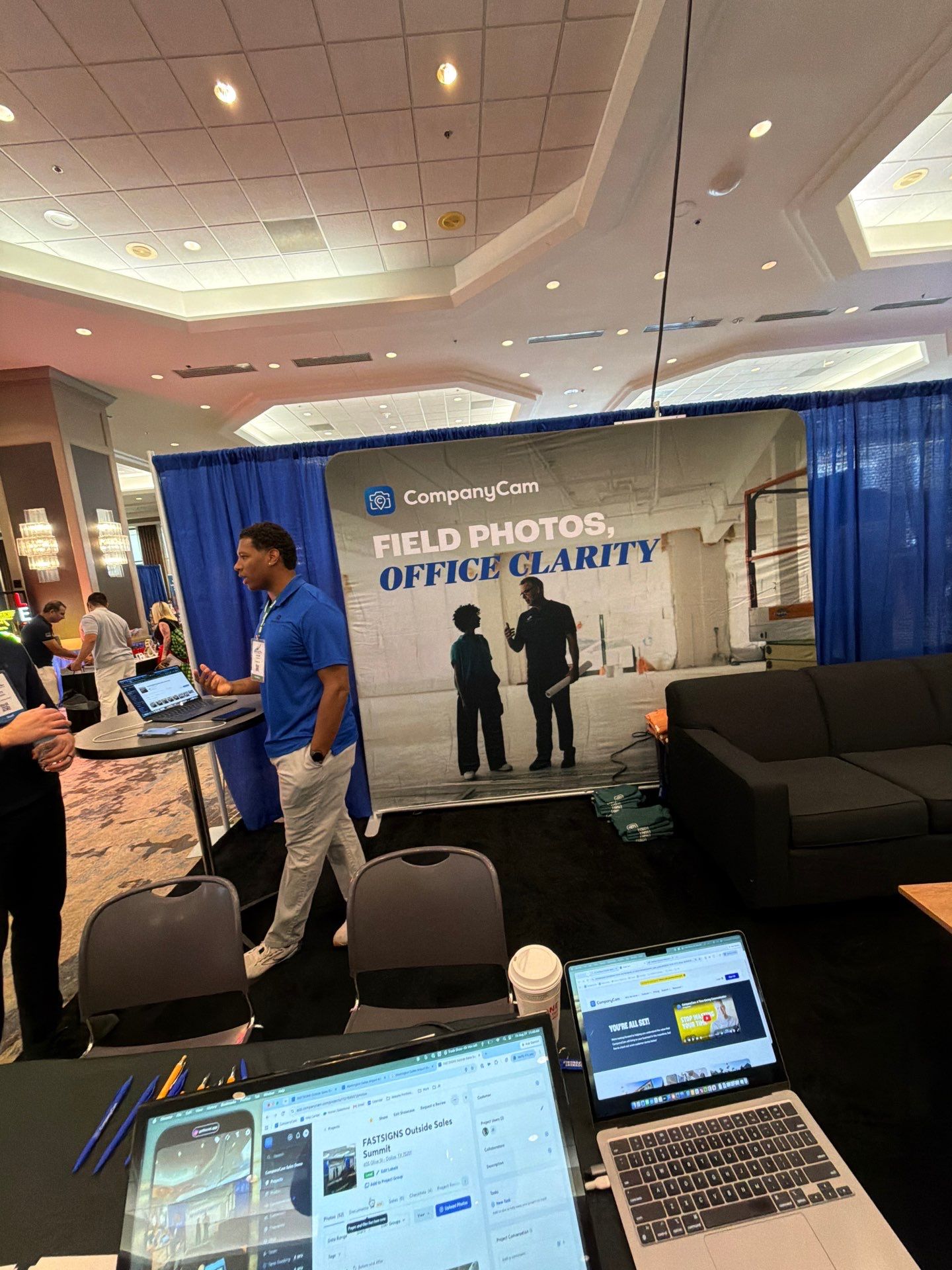 Commercial Exhibit and Branded Booth Installation in Dallas by CompanyCam Sales Demo