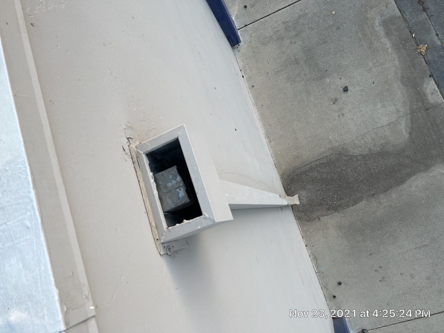 Metal roof restoration on commercial roof using Conklin Benchmark/ PUMA XL acrylic coatings over metal and foam by Straight Edge Roofing Inc