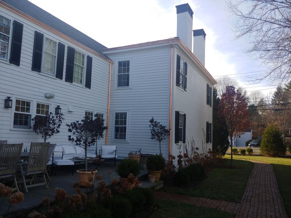 Hingham, MA Gutter Installation using 5" K-Style Copper Gutter by Gutter Pro Enterprises