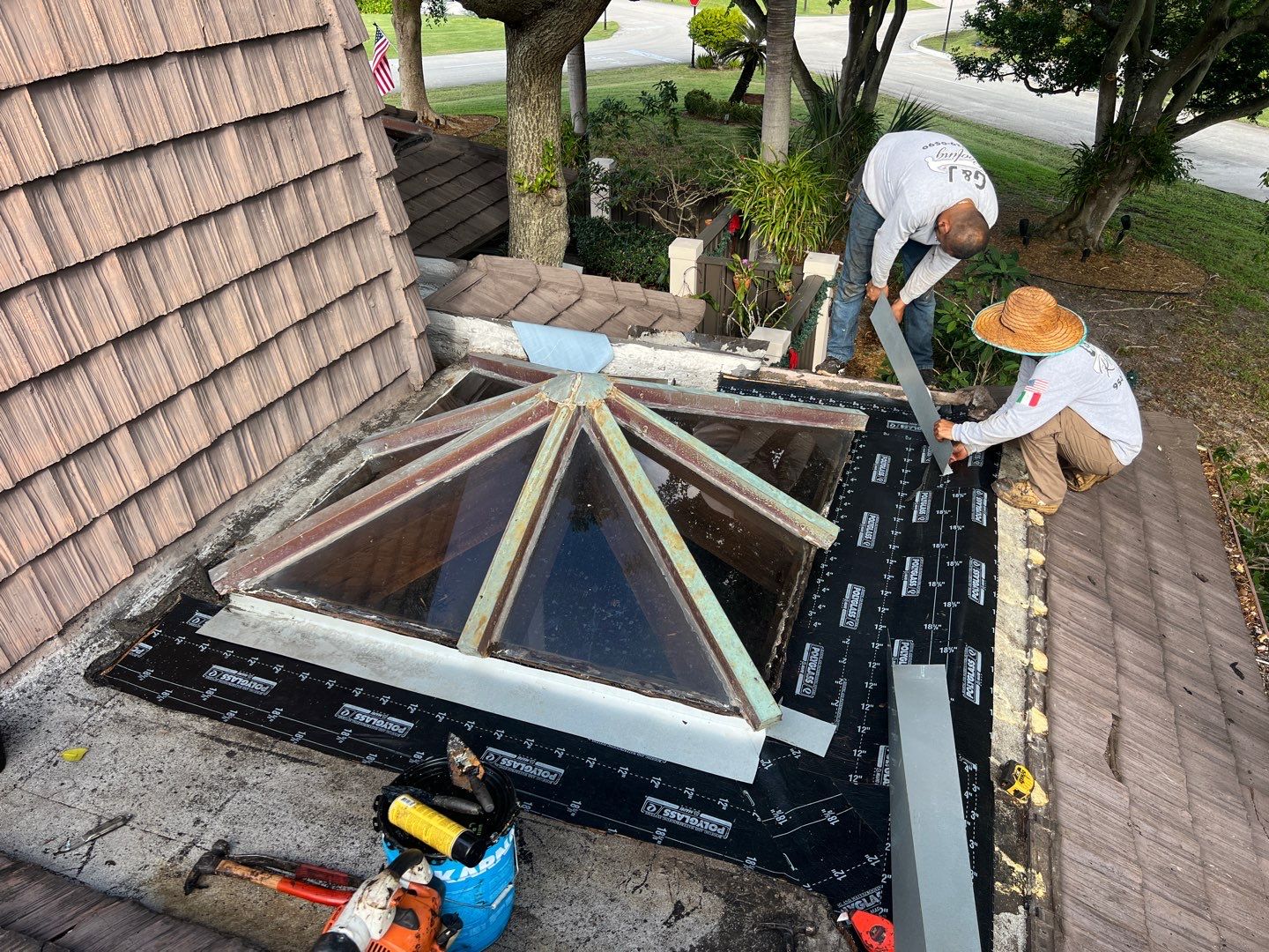 Gatehouse Rd., Sea Ranch Lakes, FL (Skylight Repair) by G&J Roofing 