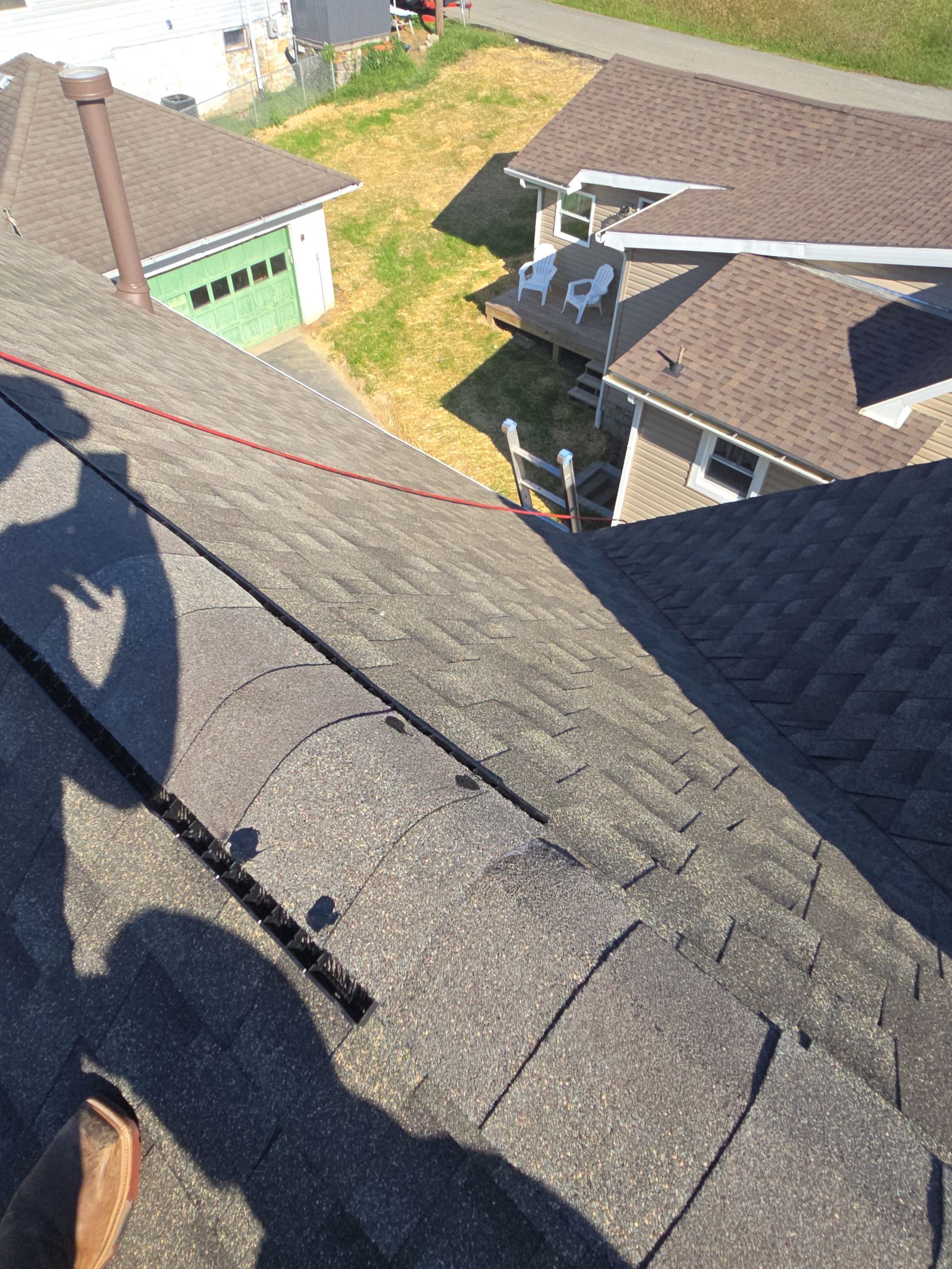 Residential Roofing Installation using GAF Timberline HDZ Weatherer Wood by Rainstoppers Roofing