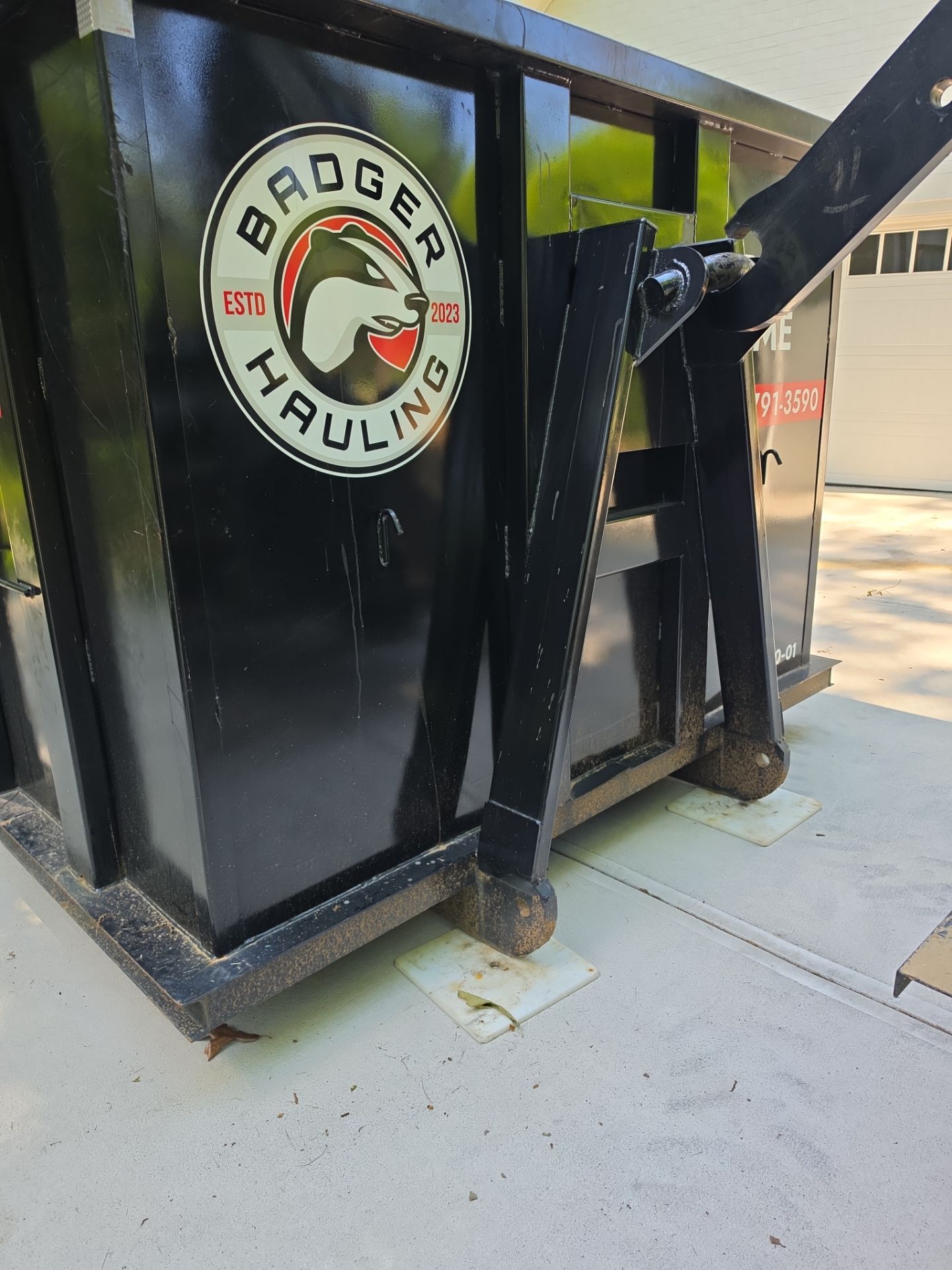 Job site clean up in Charlotte by Badger Hauling
