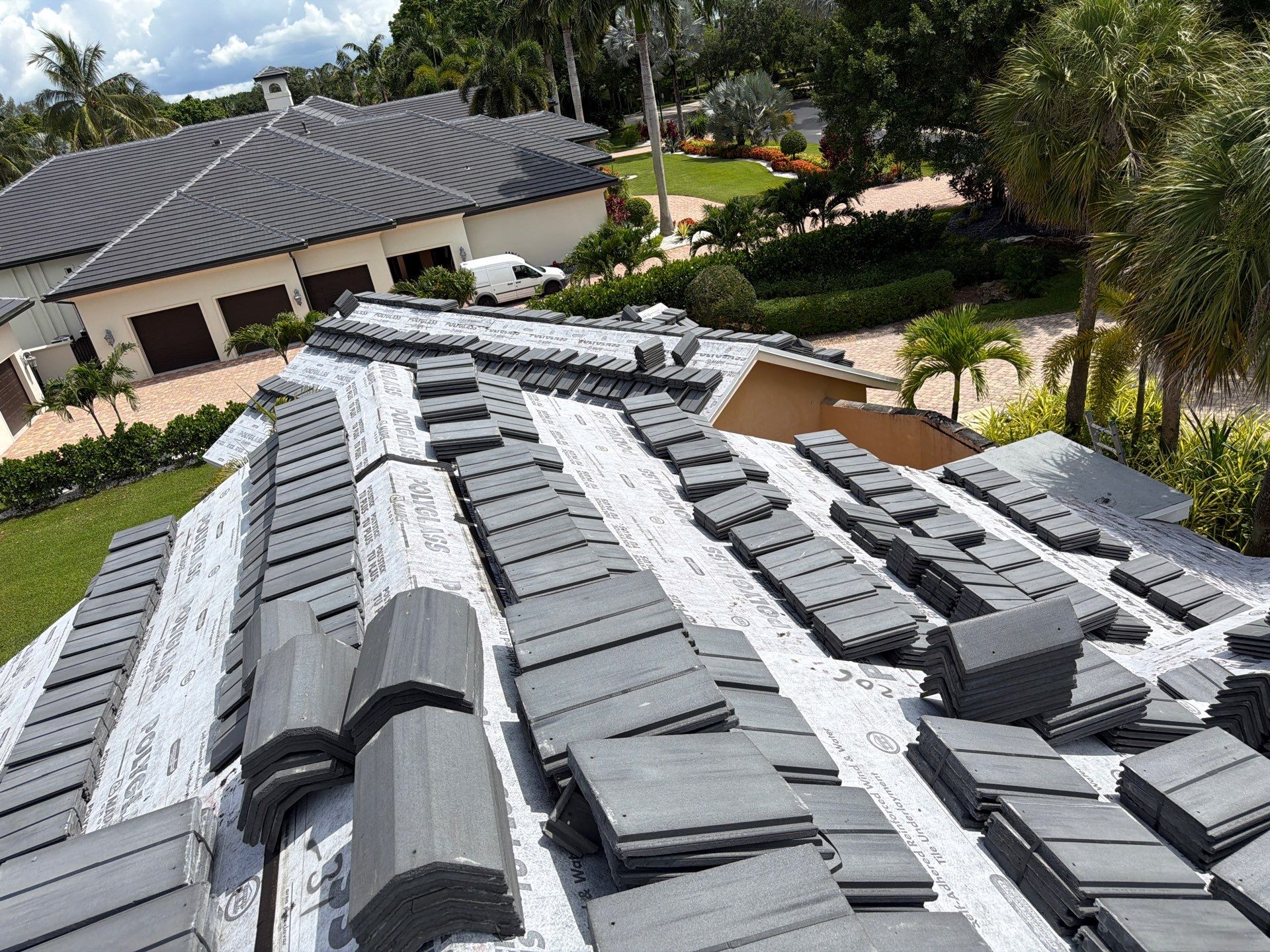 Residential Roofing Installation using Eagle Roofing Tile by BLUES BROTHERS ROOFING