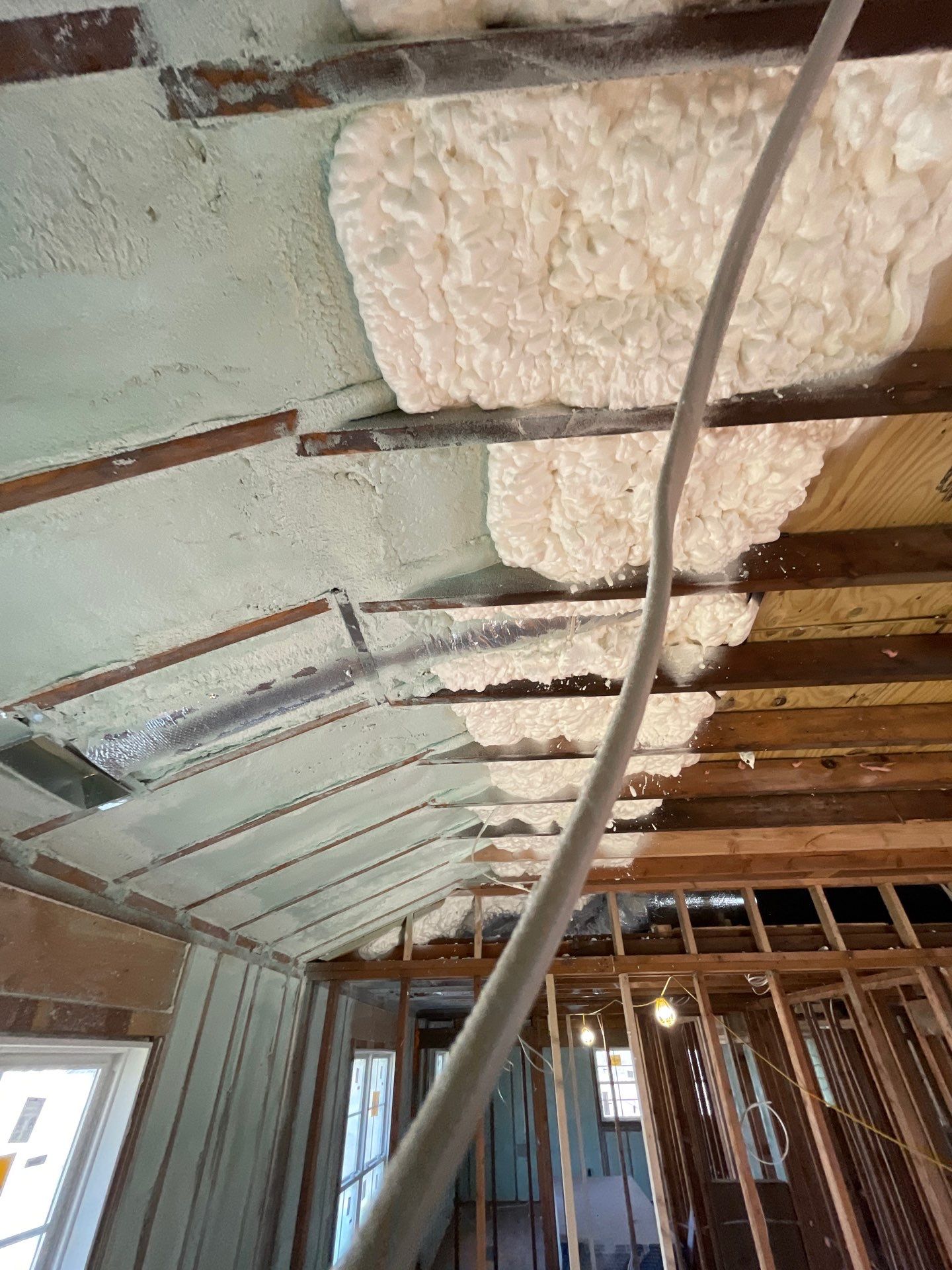 Basement Exterior Walls using Closed Cell Spray Foam by NYS Foam & Energy
