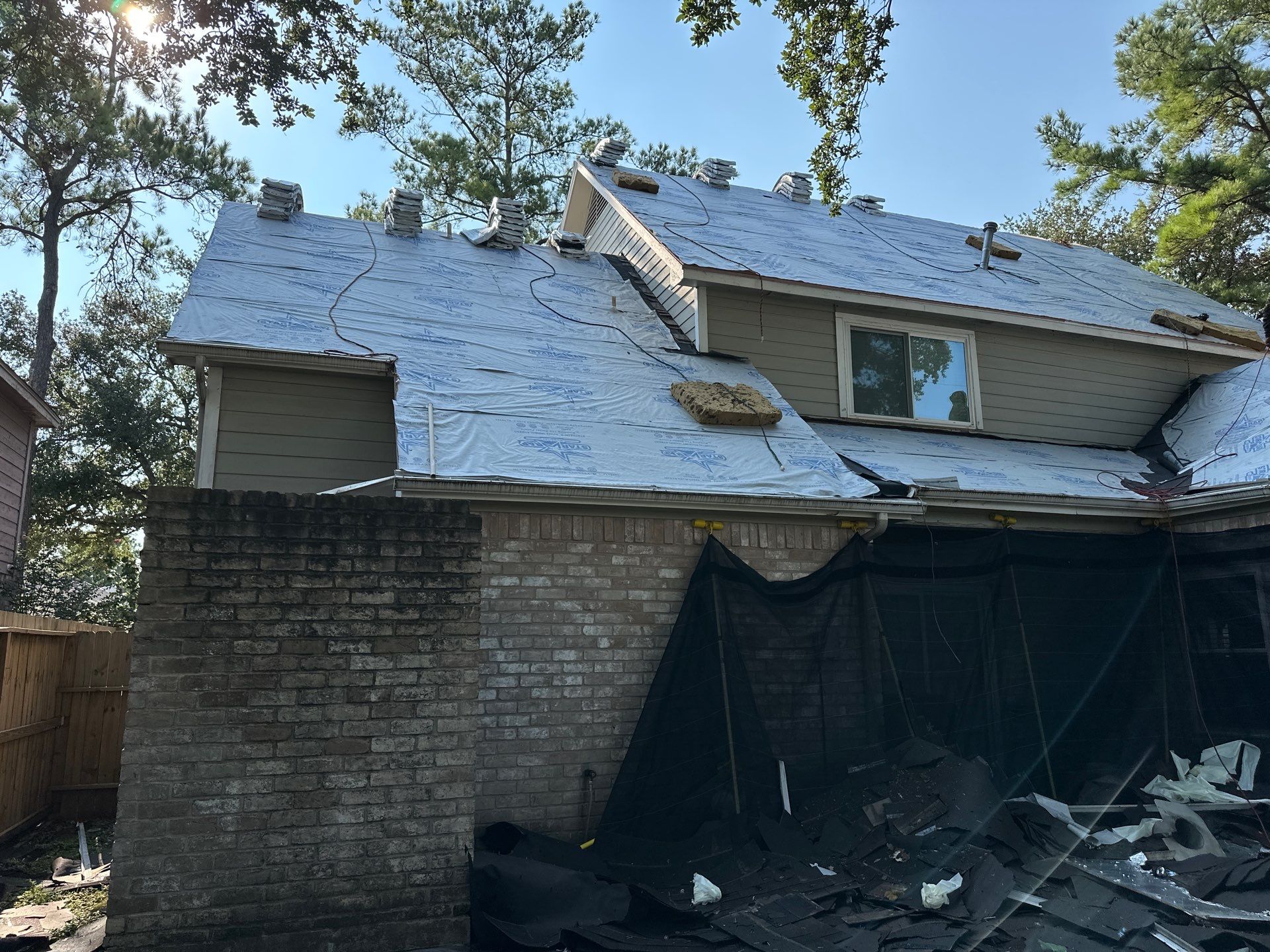 Project in Houston by Motion Roofing