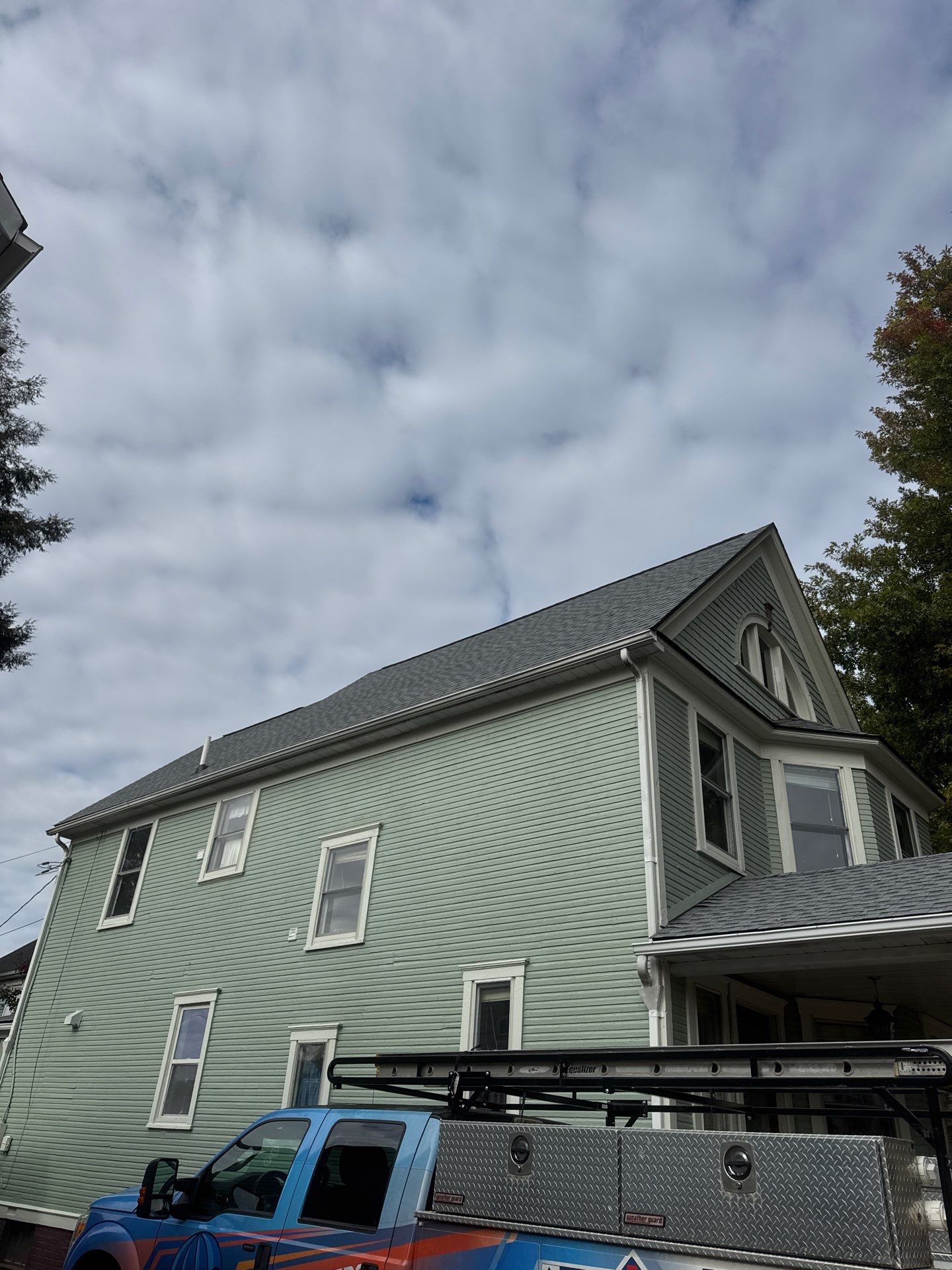 Residential Roofing Installation using GAF Timberline HDZ Oyster Grey by Rainstoppers Roofing