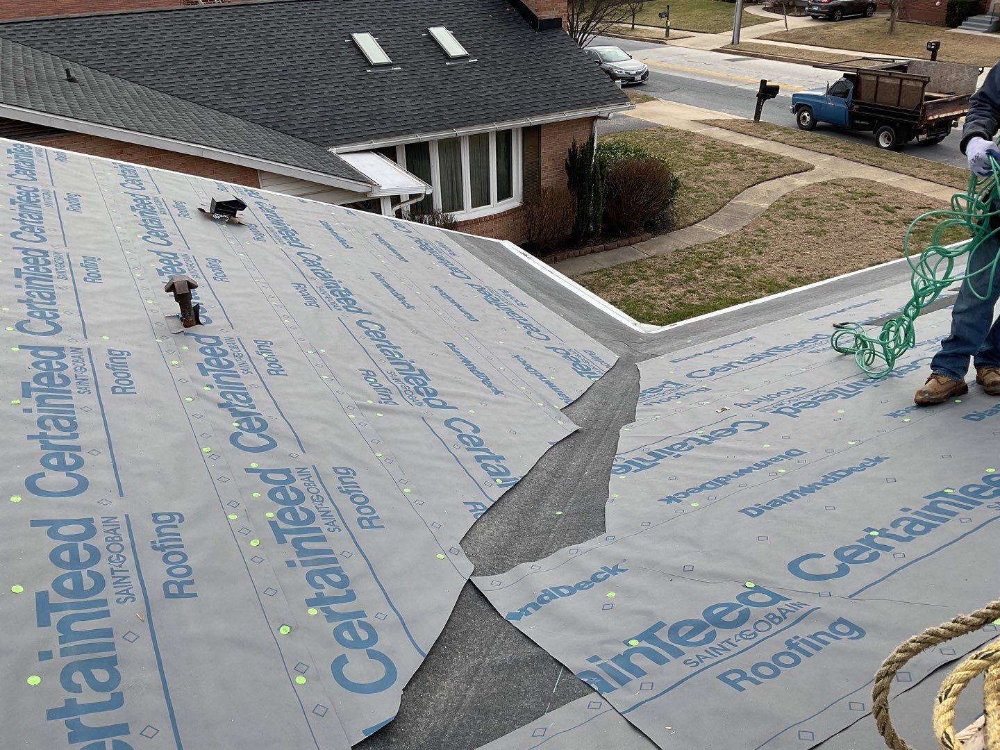 Residential Roofing Installation using CertainTeed Shingles by Alpha Design Services