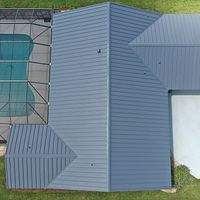 24ga 1.5" Mechanical Seam Matte Black by Total Roofing System The Metal Roof Experts