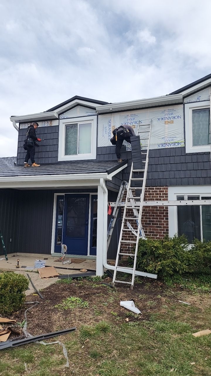 Full Exterior Home Transformation – Metal Slate Roof in Fort Wayne, IN by 4Ever Metal Roofing