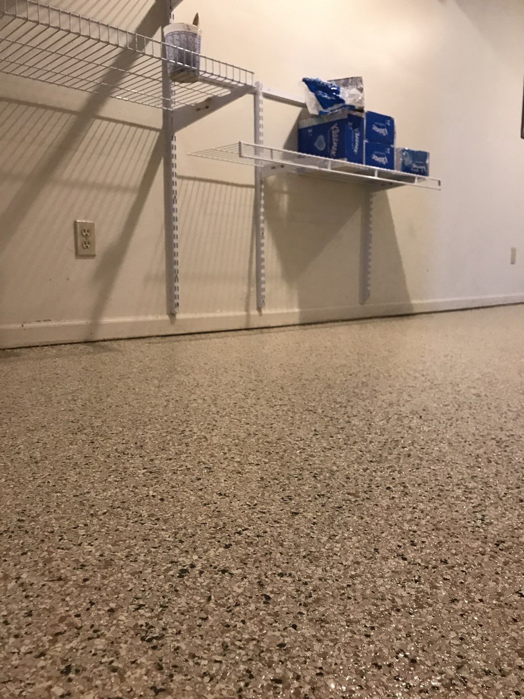 Basement using Driftwood by Select Painting, Coatings & Garage Cabinets