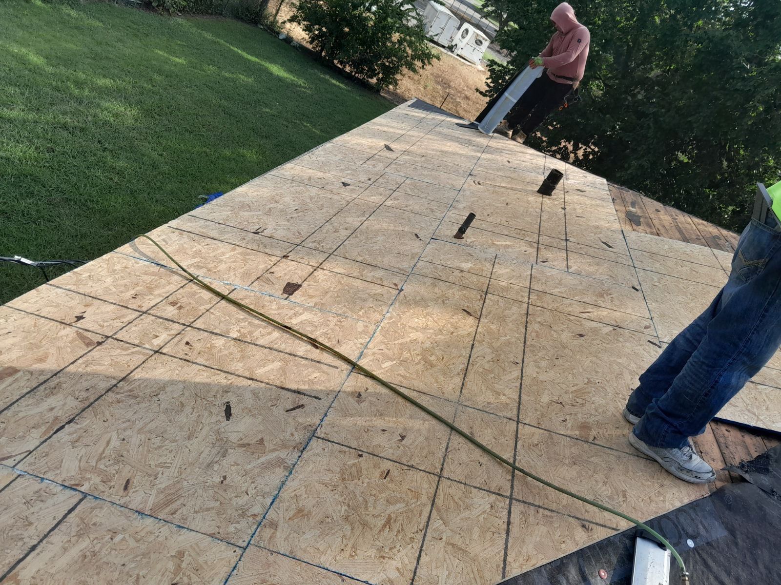 Hail damage & tornado damage restoration.  by In & Out Construction & Remodeling, LLC