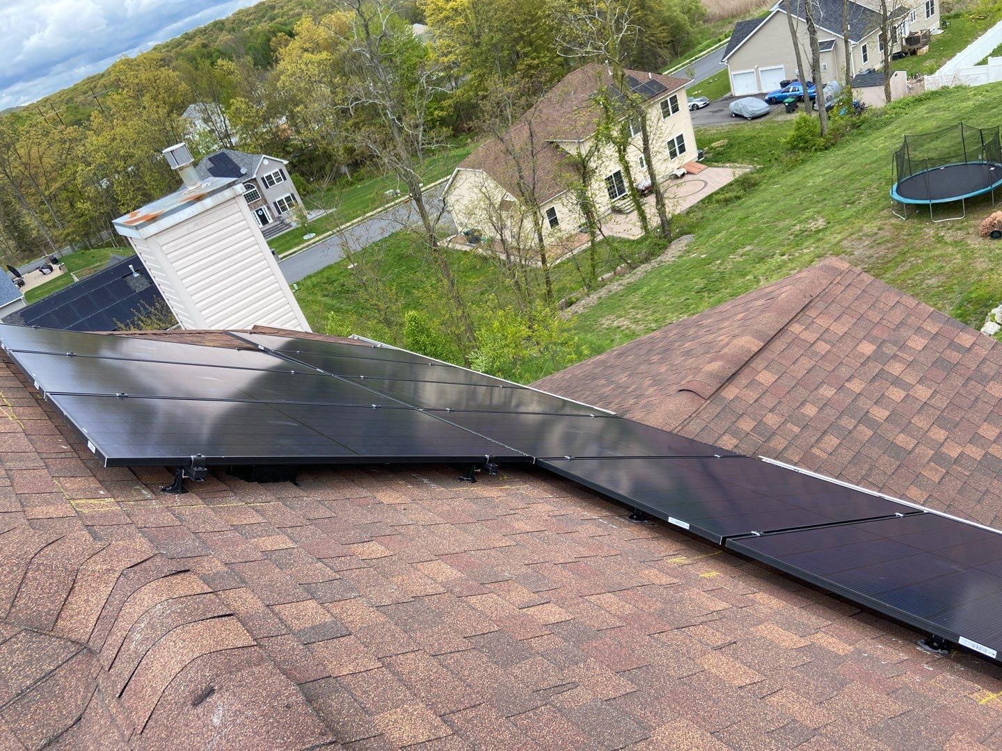 Solar Panel Installation on a Roof in Good Condition by Infinity Solar Systems