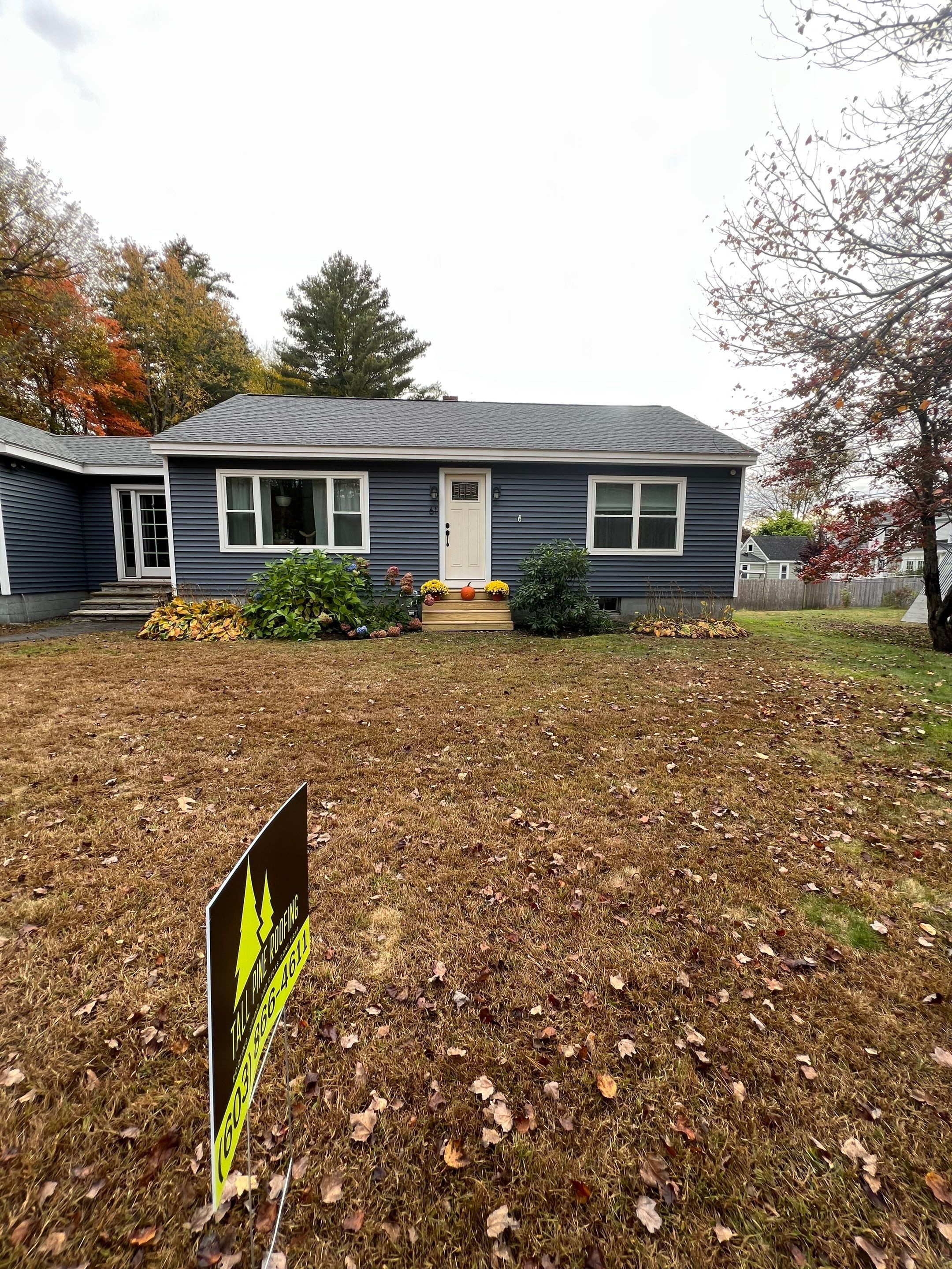 New Roof and Gutters in Rochester New Hampshire by Tall pine roofing