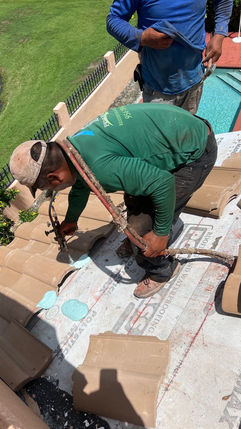 Complete Chimney Rebuild + Tile & Flat Re-Roof  by Morton Roofing, Inc.