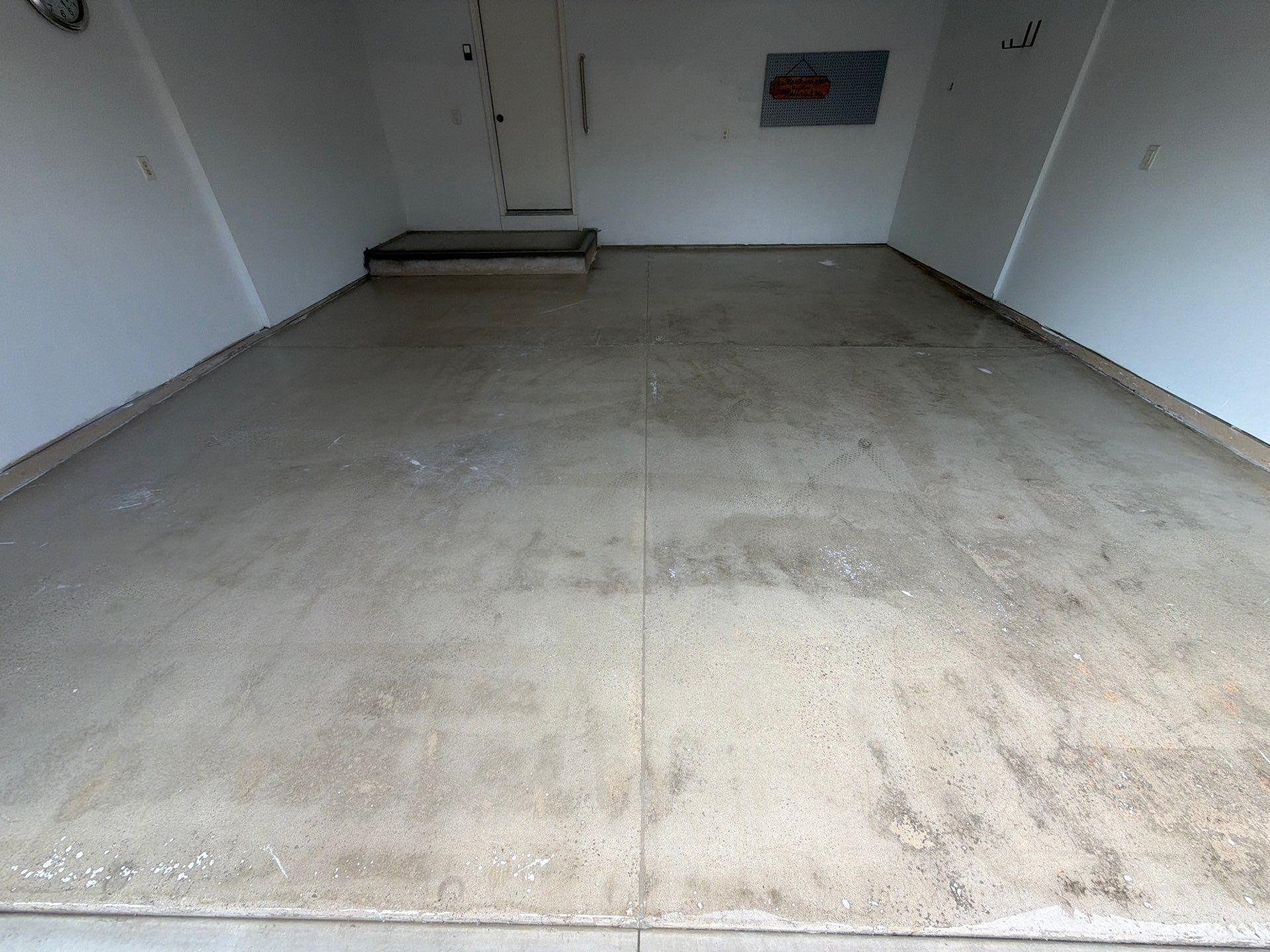 Custom Grey and White Speckled Epoxy Garage Floor in Holland by Gordon Painting