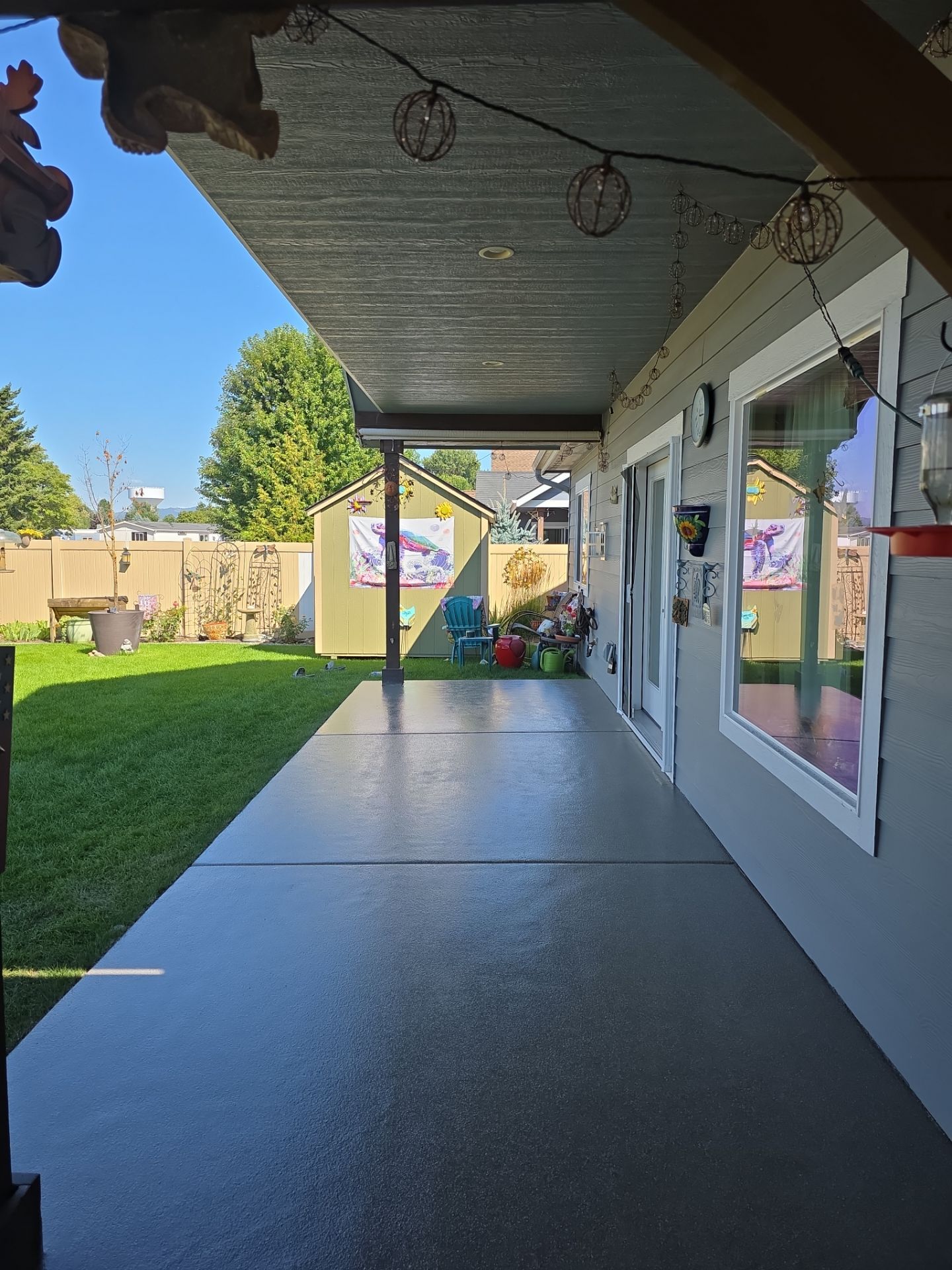 Patio Transformation using Trail Mix 1/8" Chip by Croc Coatings, LLC
