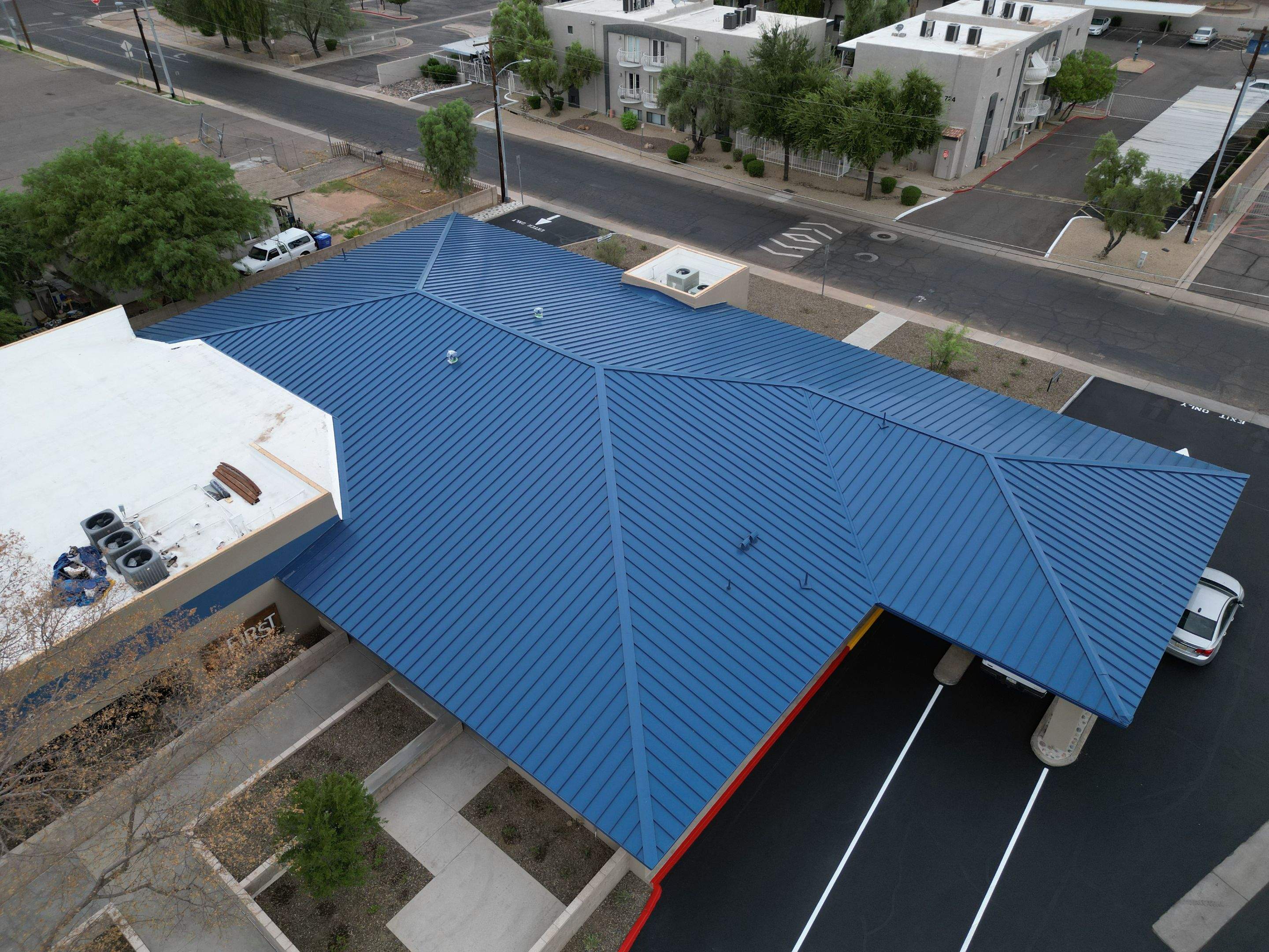 Regal Blue Standing Seam by Reimagine Roofing