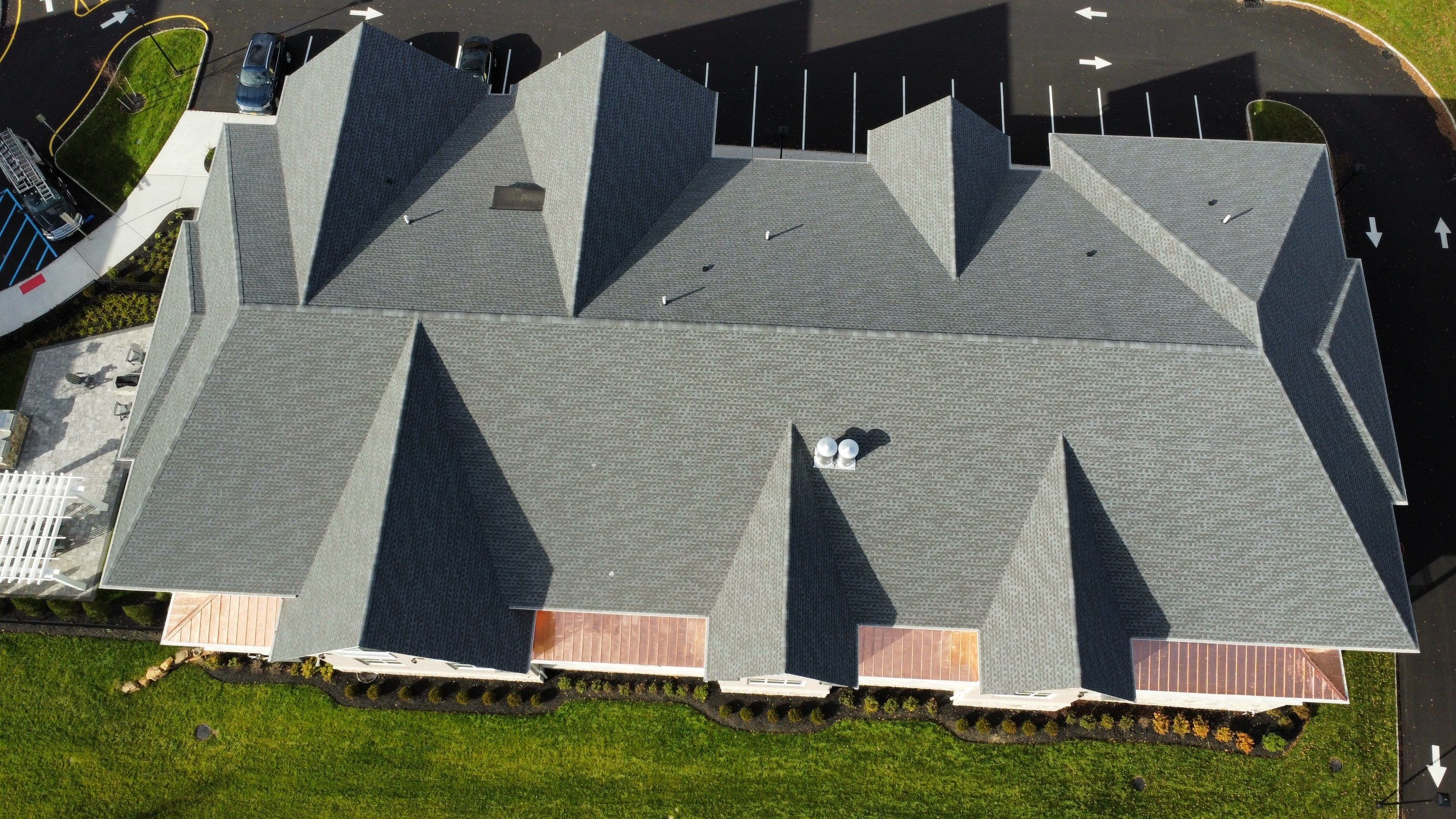 Standing Seam Metal Roof using Copper by CMNG LLC