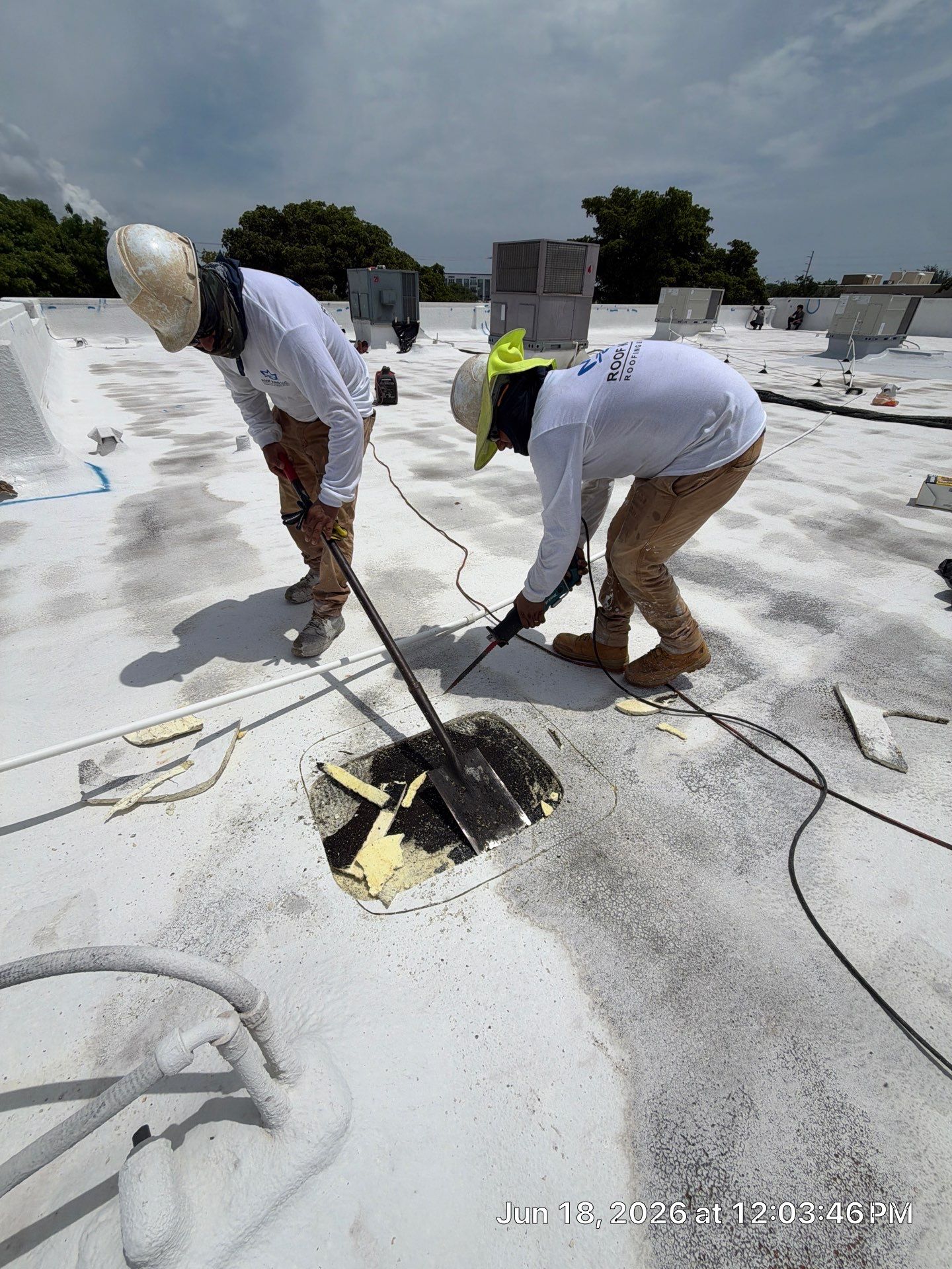 Commercial Flat Roof Restoration and Elastomeric Waterproofing in Delray Beach by Roof King LLC