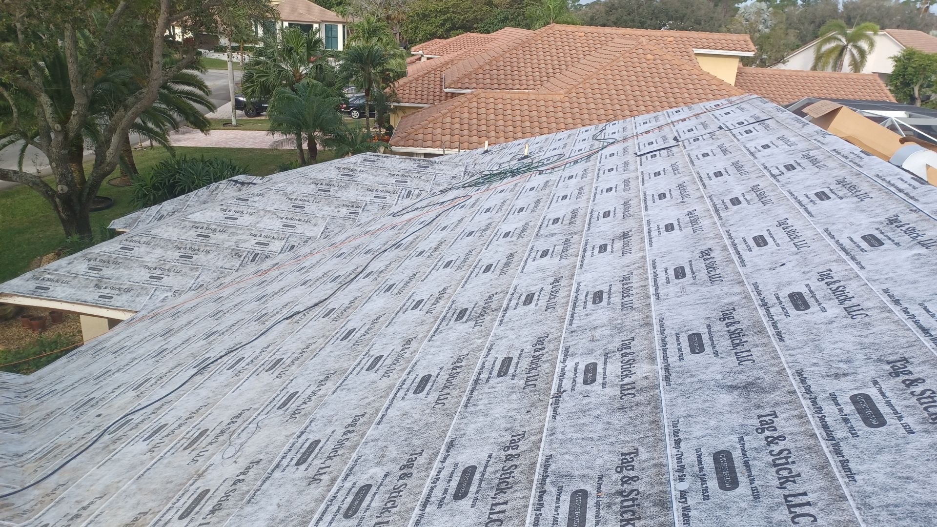 Residential Roofing Installation using 1" Nail strip metal roof by BLUES BROTHERS ROOFING