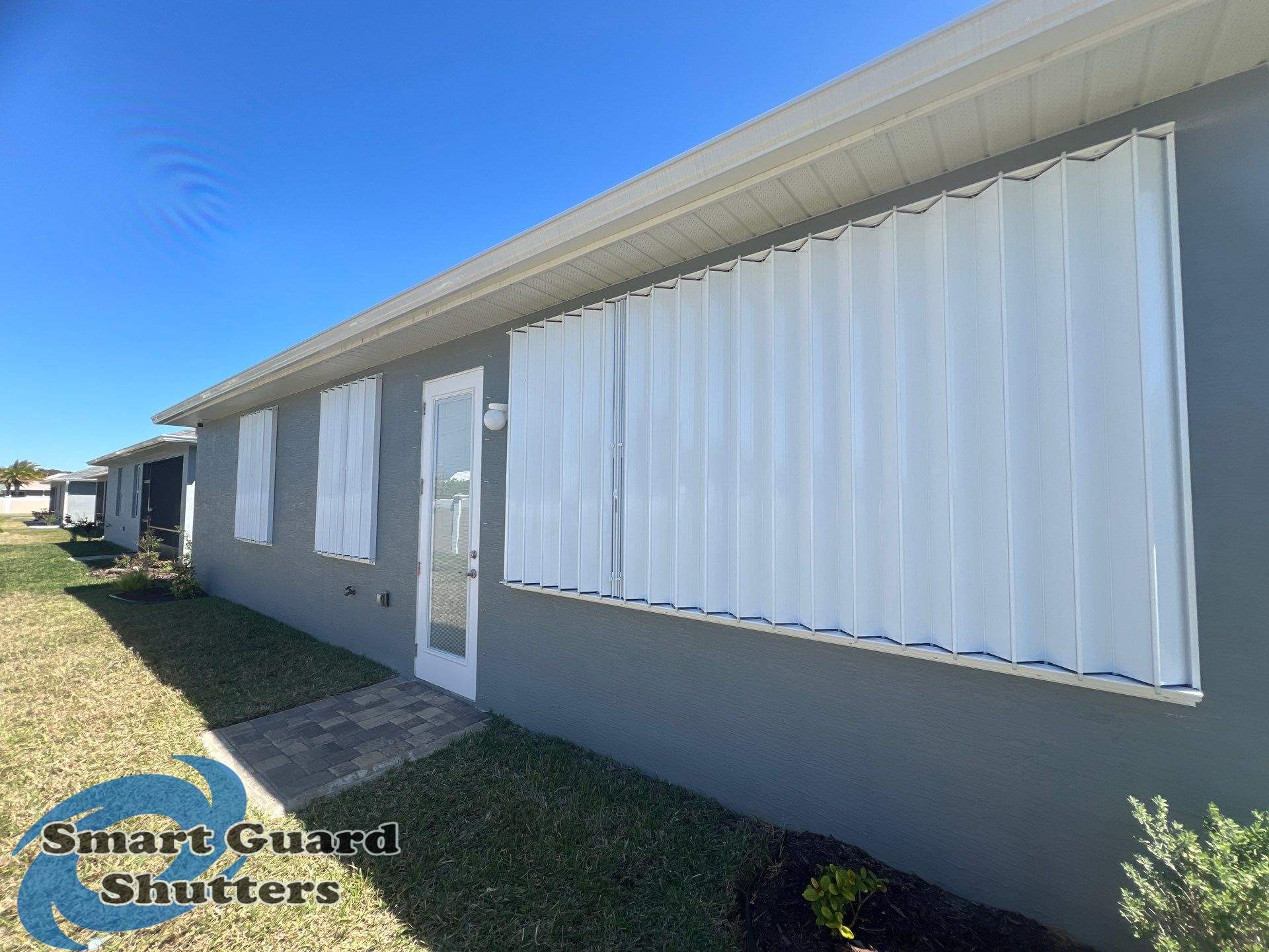 Hurricane Protection in White by Smart Guard Shutters