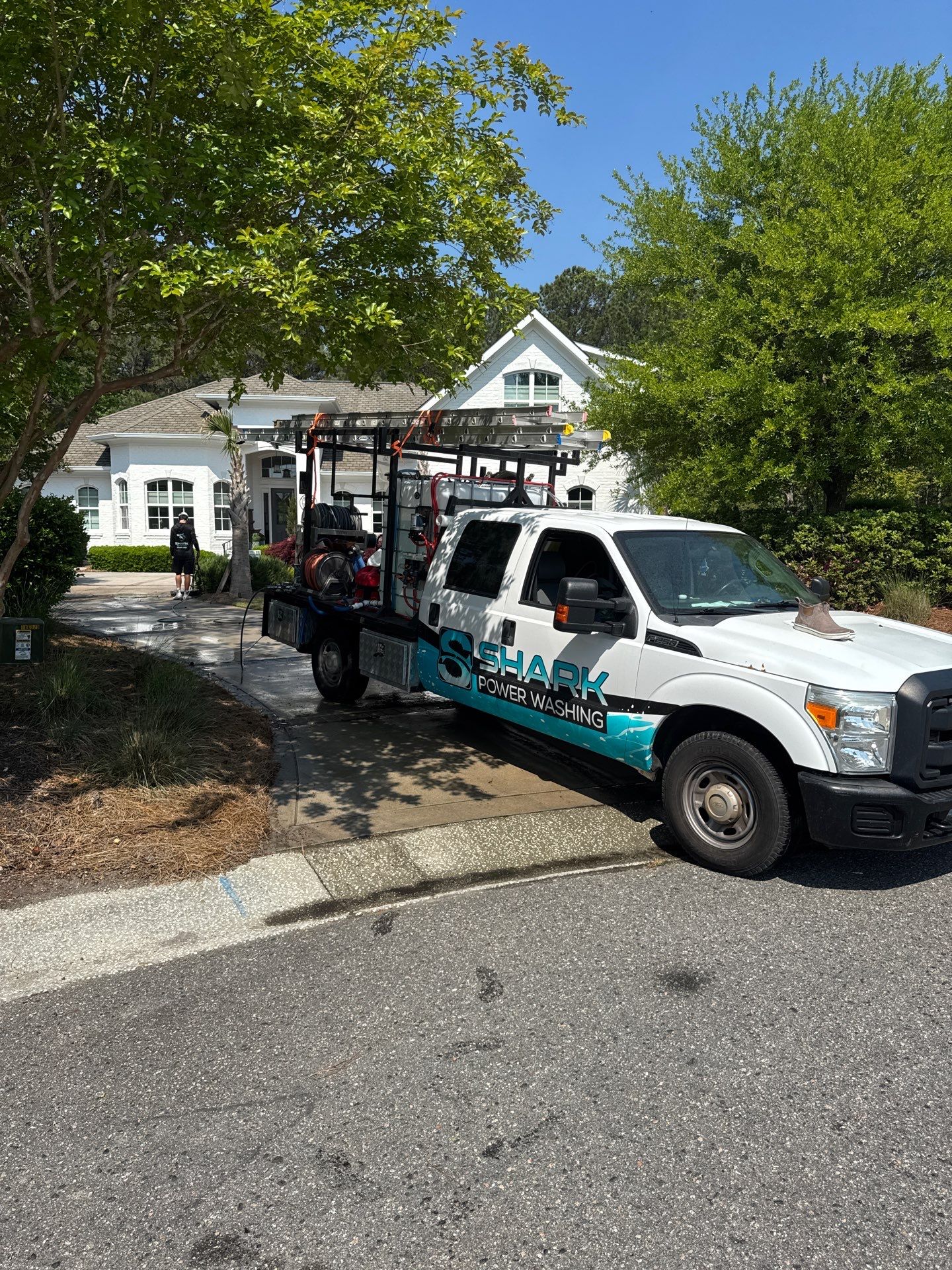 Pressure Washing in Landfall by Shark Power Washing