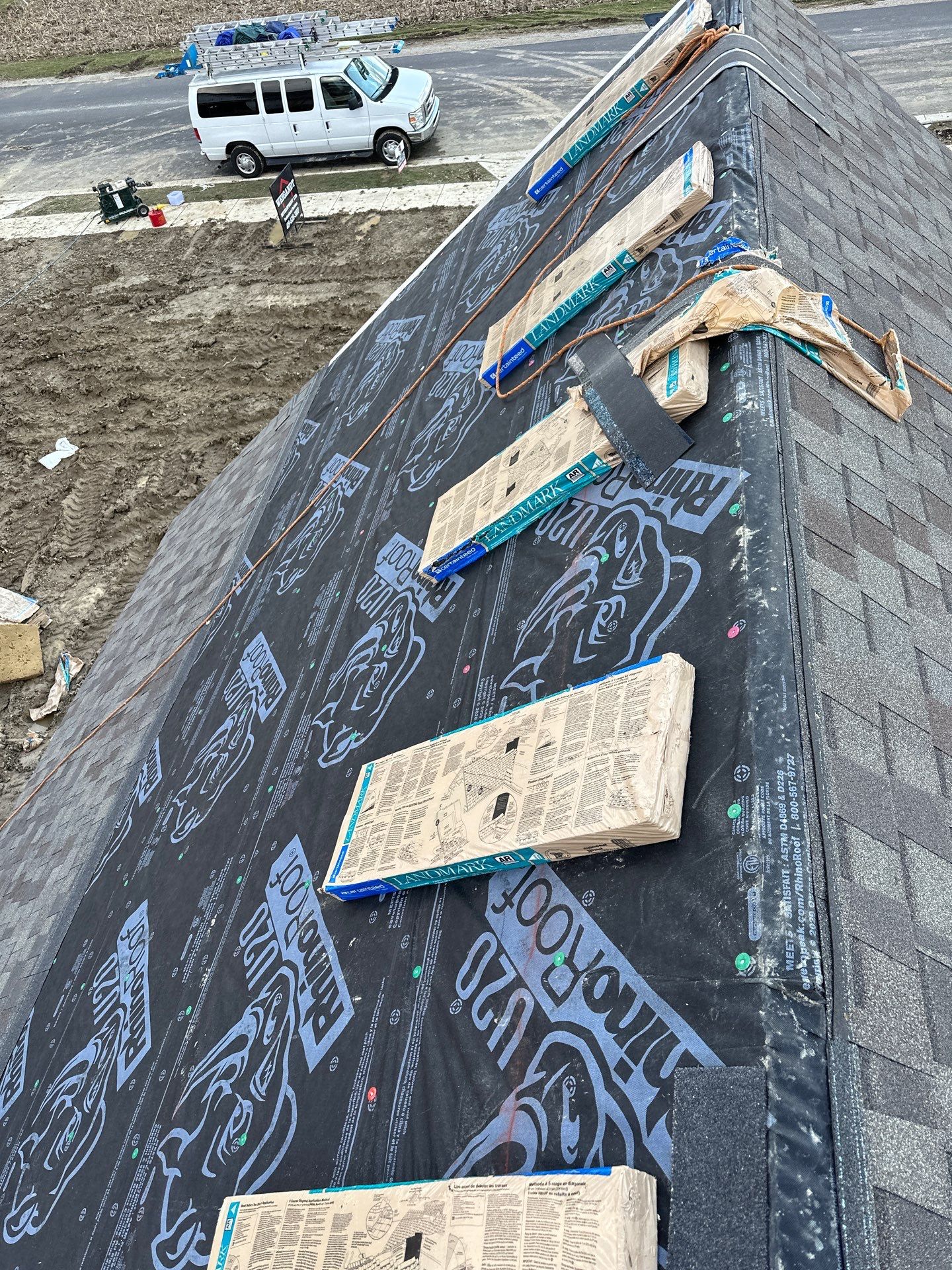 Residential Roofing Installation using CertainTeed Landmark Weathered Wood by Nitro Roofing and Construction