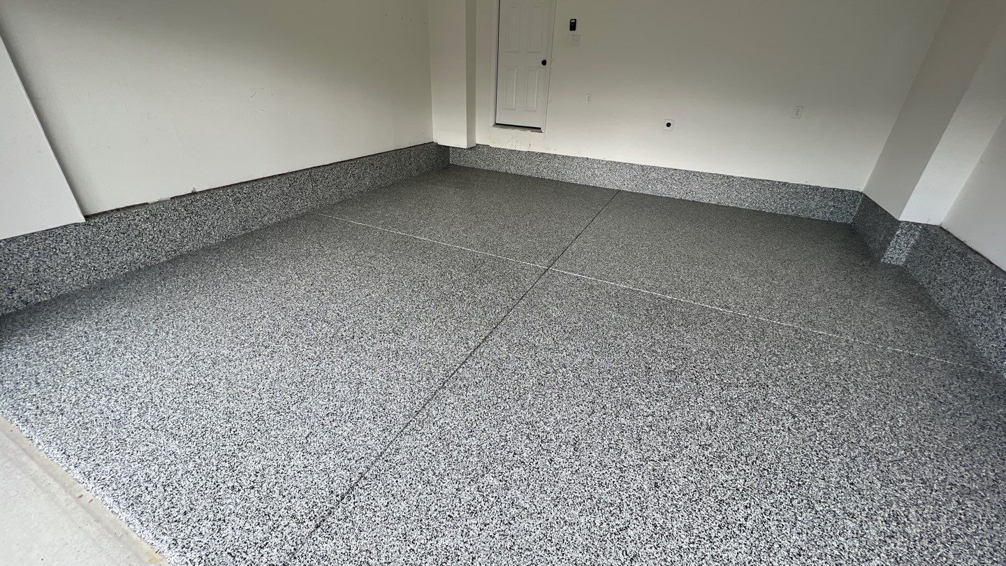 Garage Floor using Domino by Your1DayFloor.com