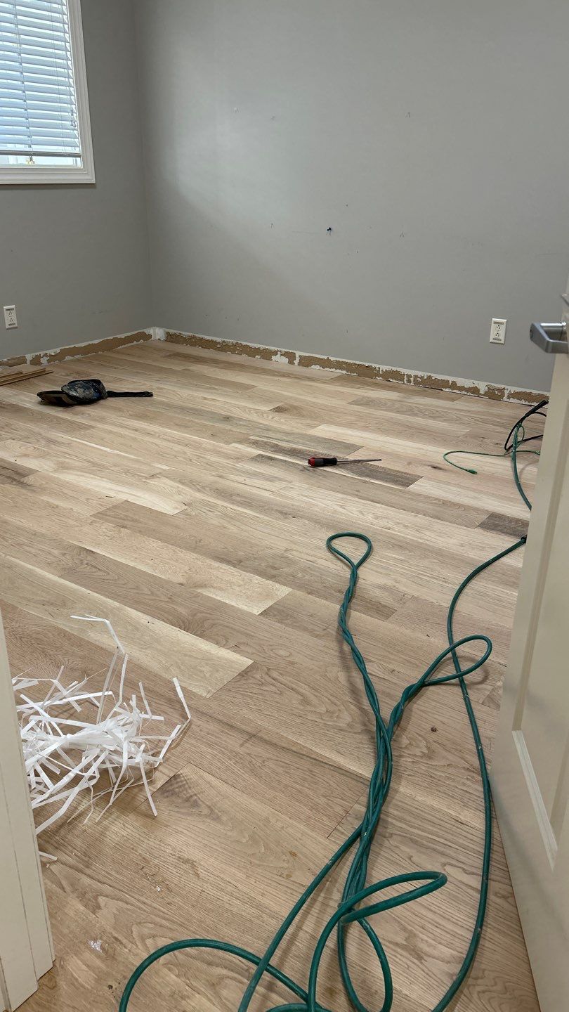 New hardwood floors for an office building by Footprints Floors of Nashville