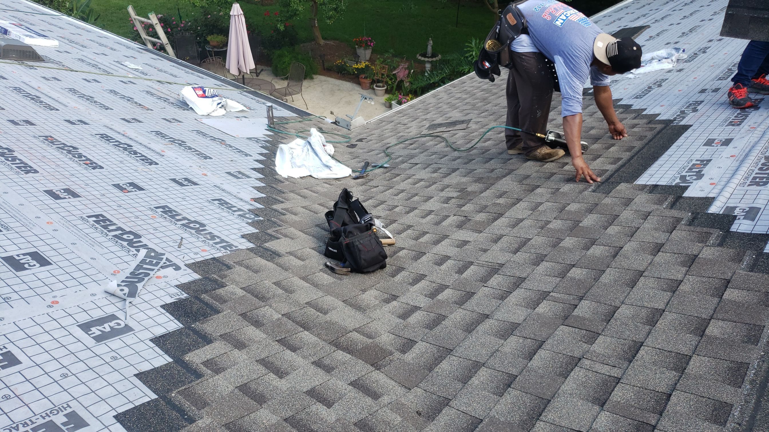 Residential Roofing Installation using Roof Replacement by American Roofing & Construction LLC