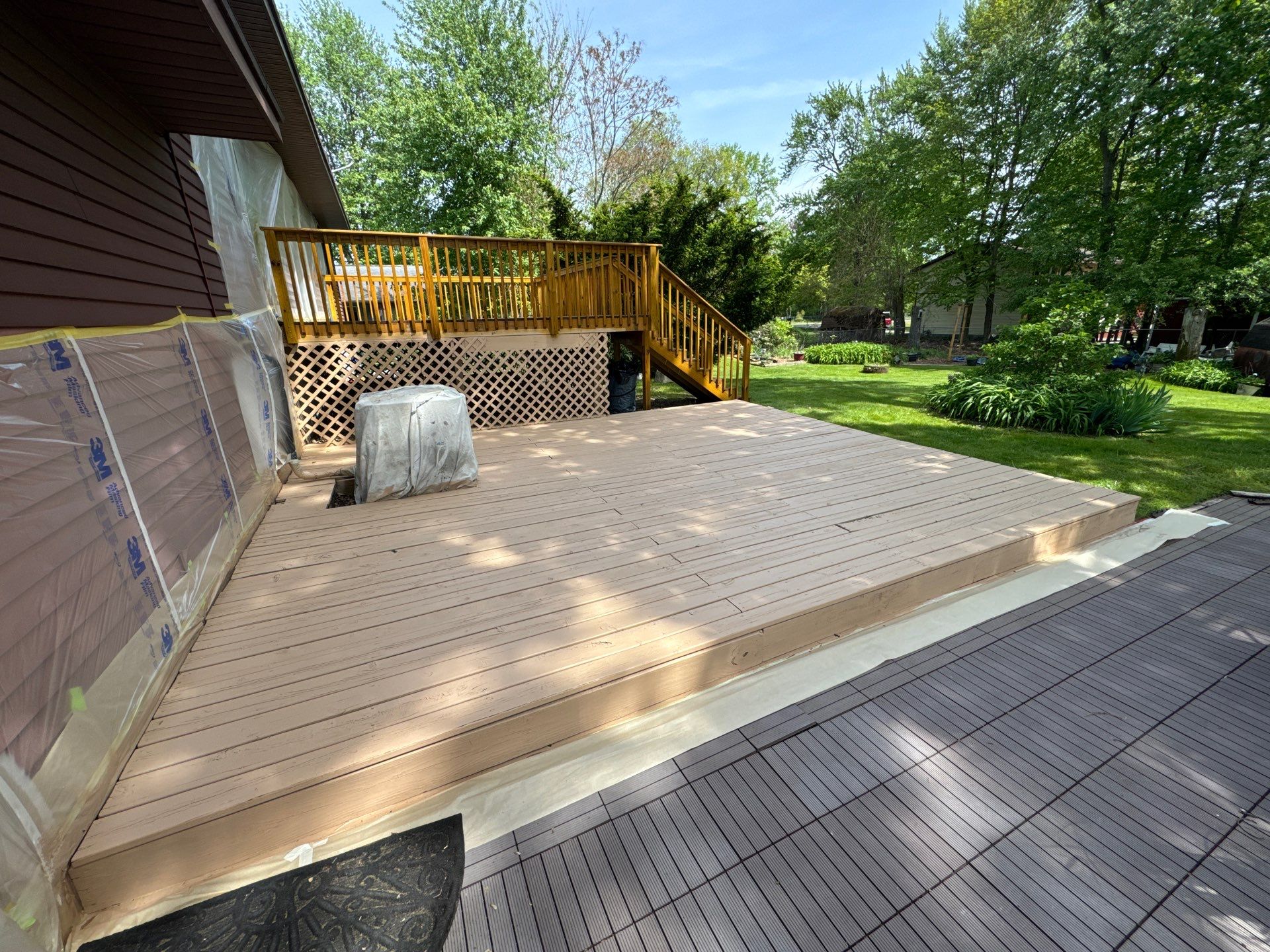 Deck Staining Project Completed in Muskegon, Michigan 49444 by Gordon Painting
