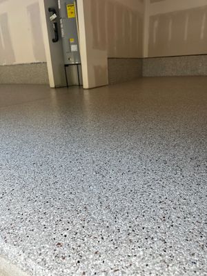 Garage Floor Coating using Coyote