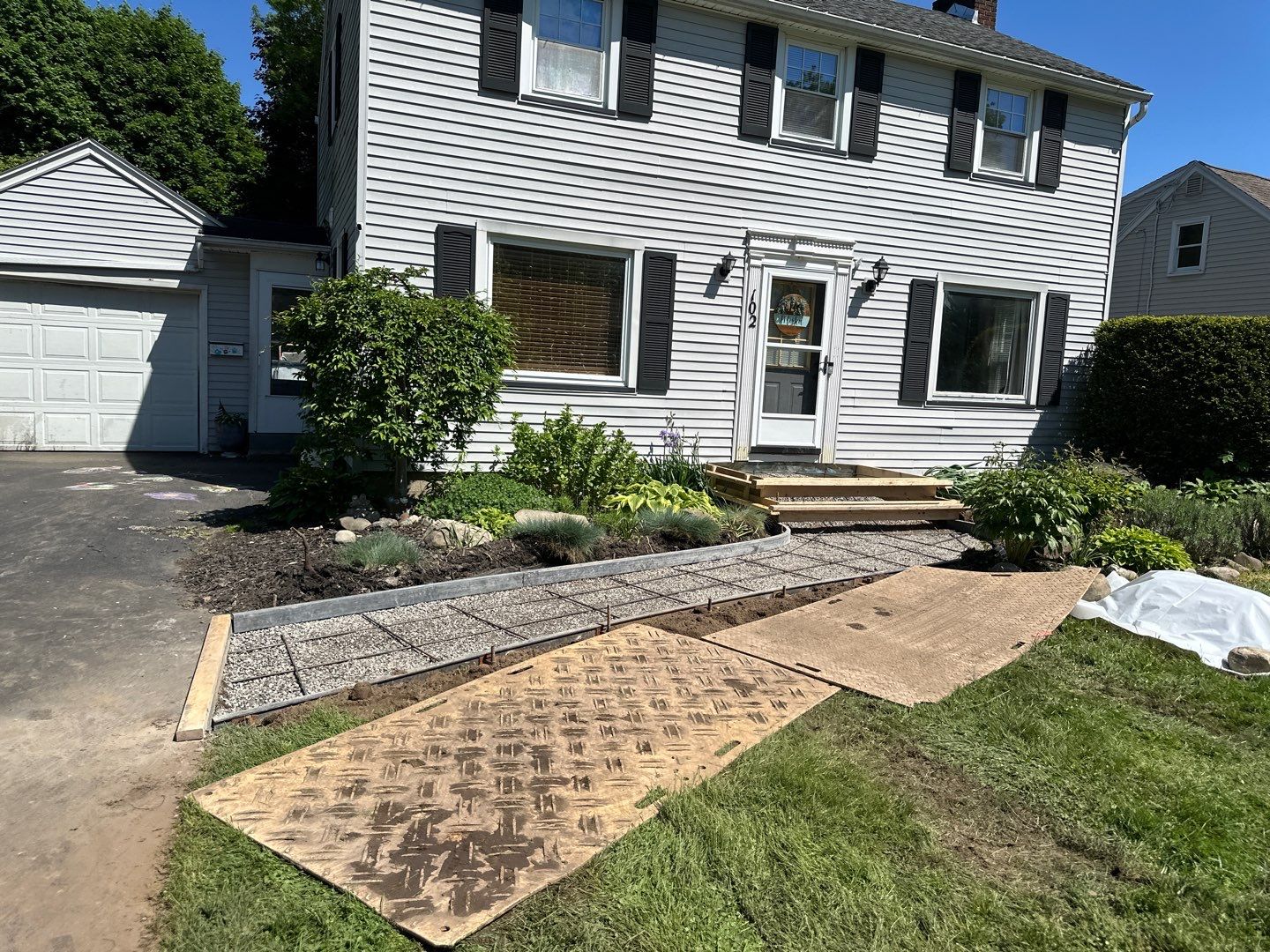 Broom Finish Walkway  by NG Masonry & Construction LLC
