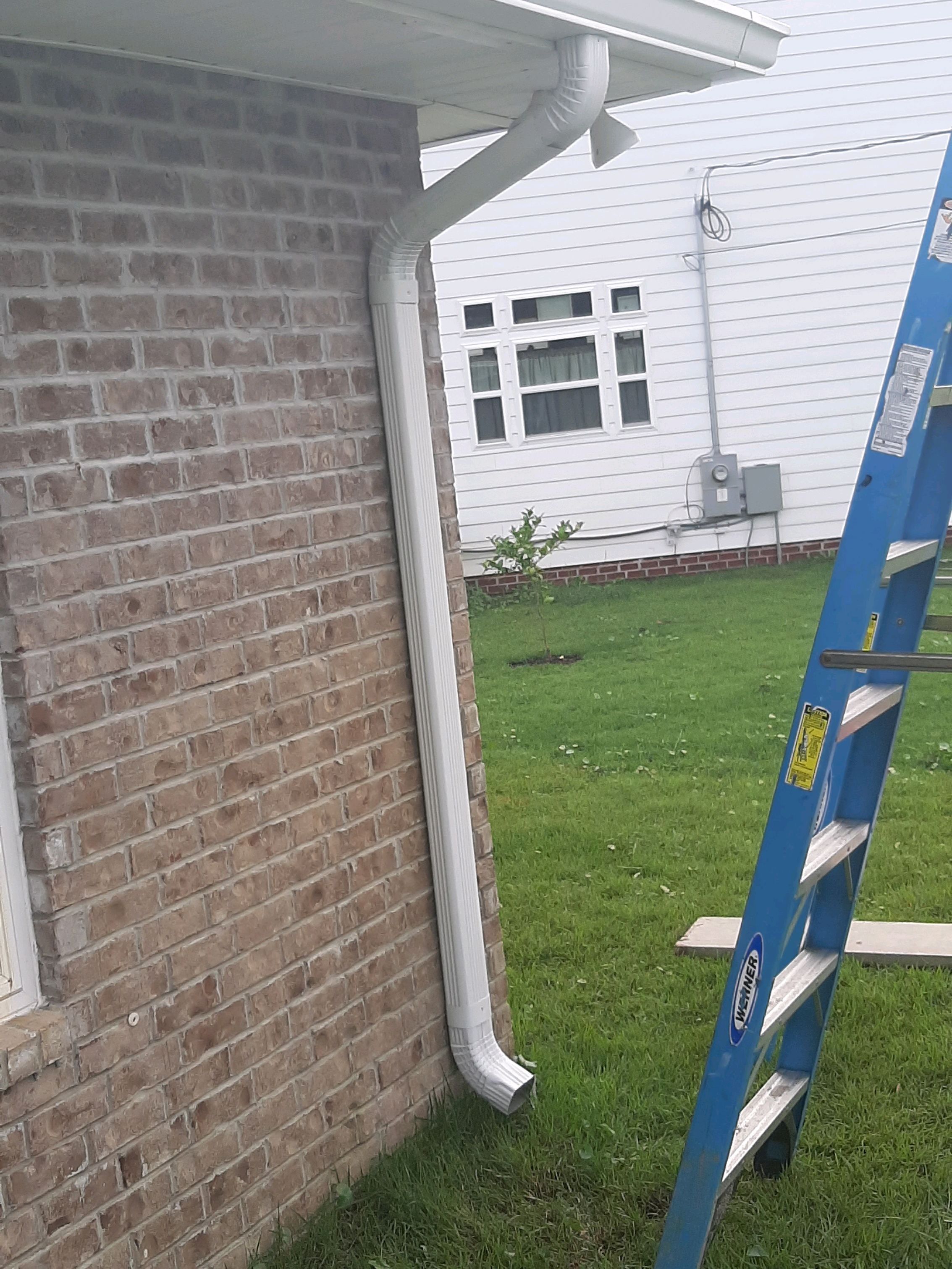 Seamless Gutter Installation using White K-Style Gutters by Gutter Professors
