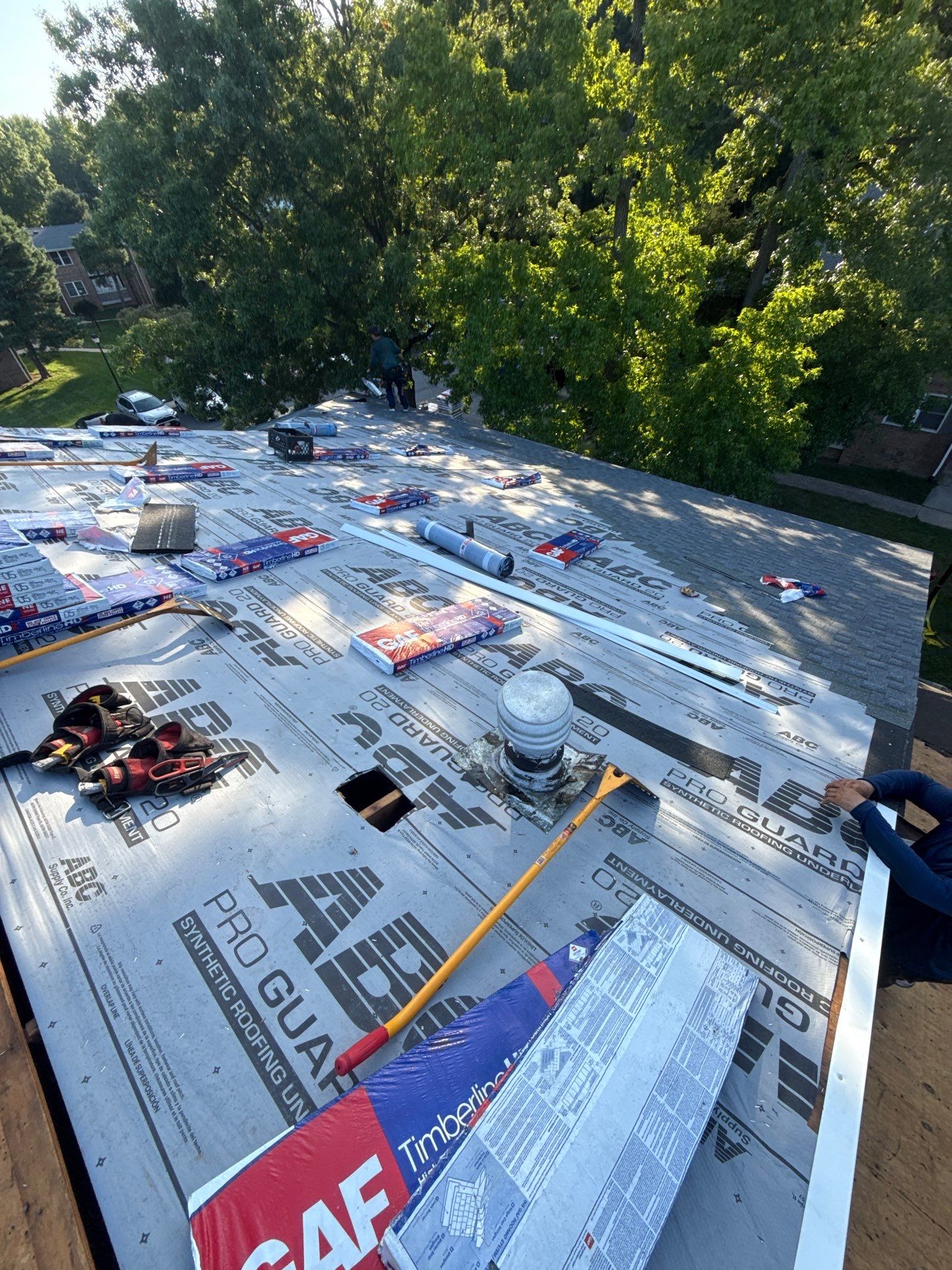 Apartment Complex Roof Replacement and Decking Repair in North Brunswick by JVW ROOFING