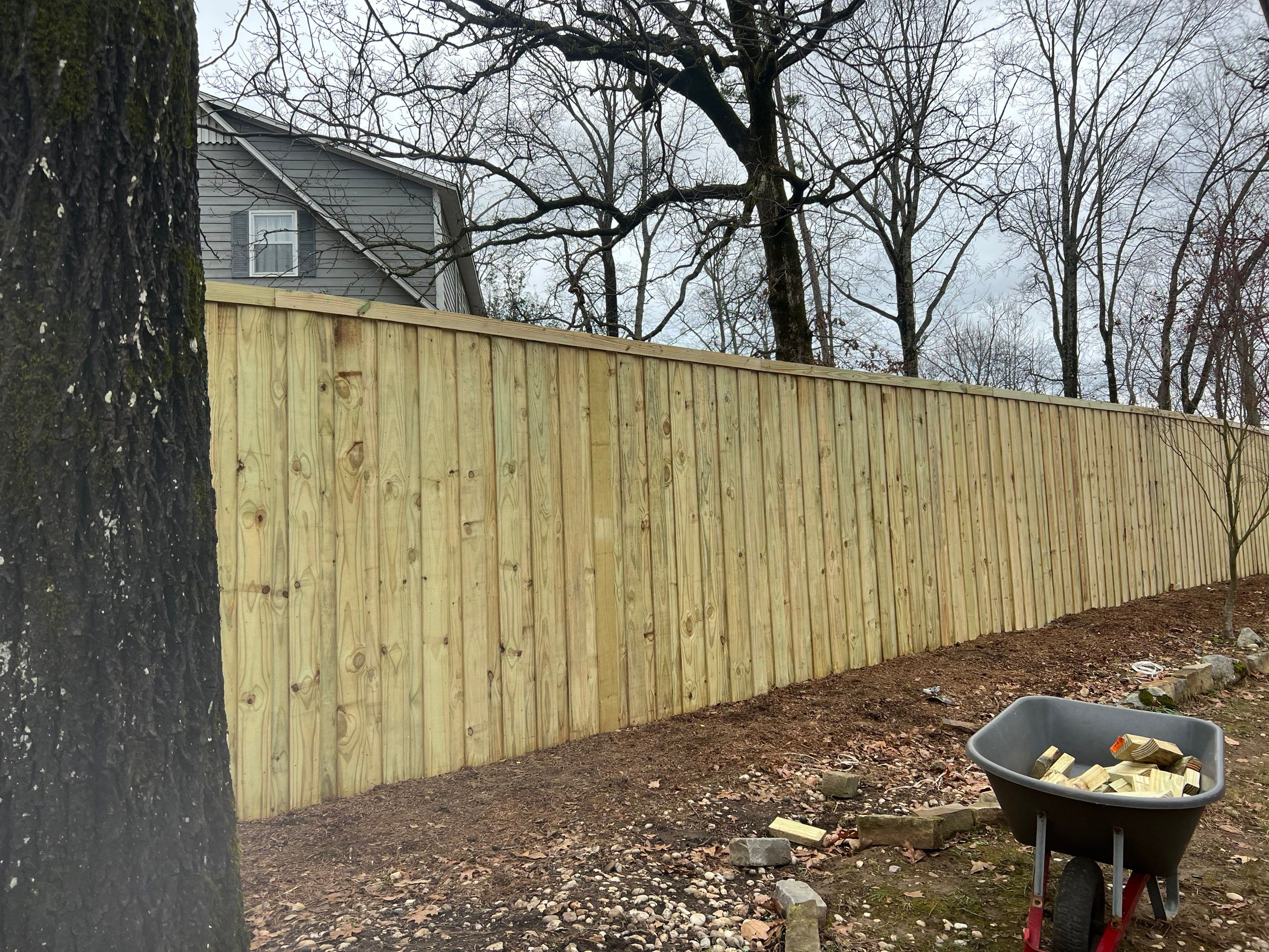 Wendover Drive - Fence by Pillar and Pine