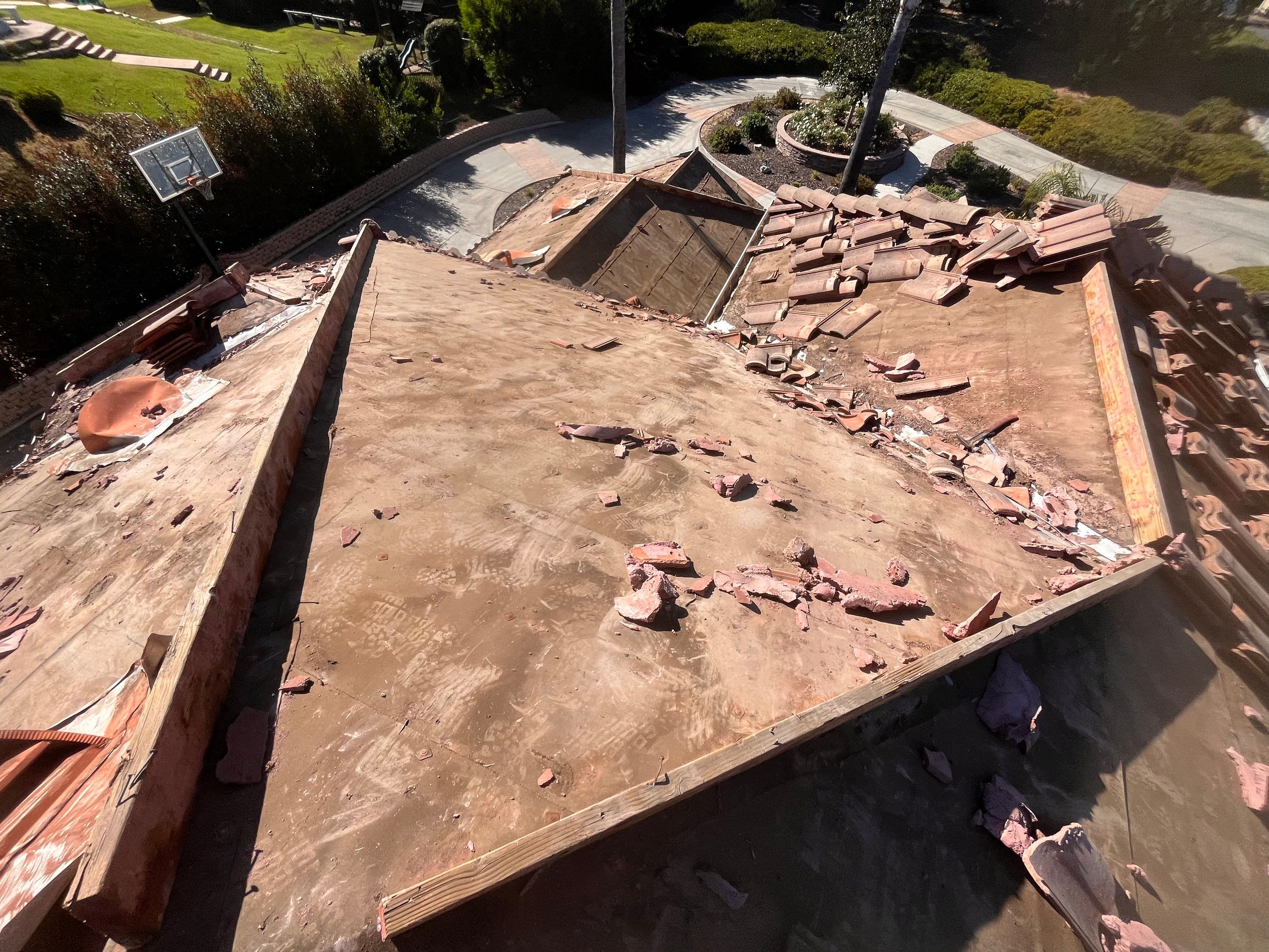 Full Roof Replacement Featuring Staggered Eagle Concrete Tiles in Poway by Reliable Roofing San Diego Inc.