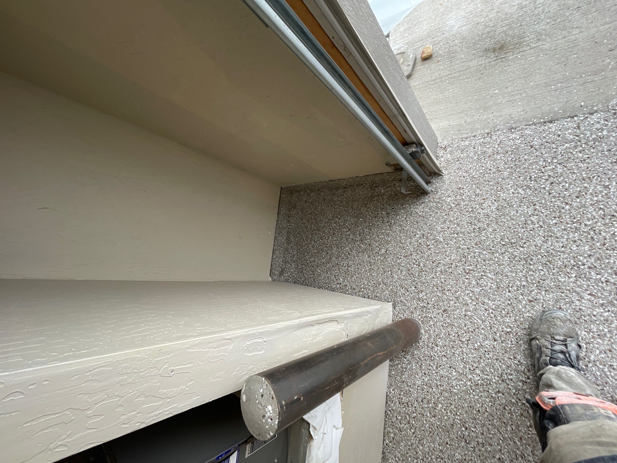 Garage Transformation using Pebble Beach and Front Porch using Greystone by Croc Coatings, LLC