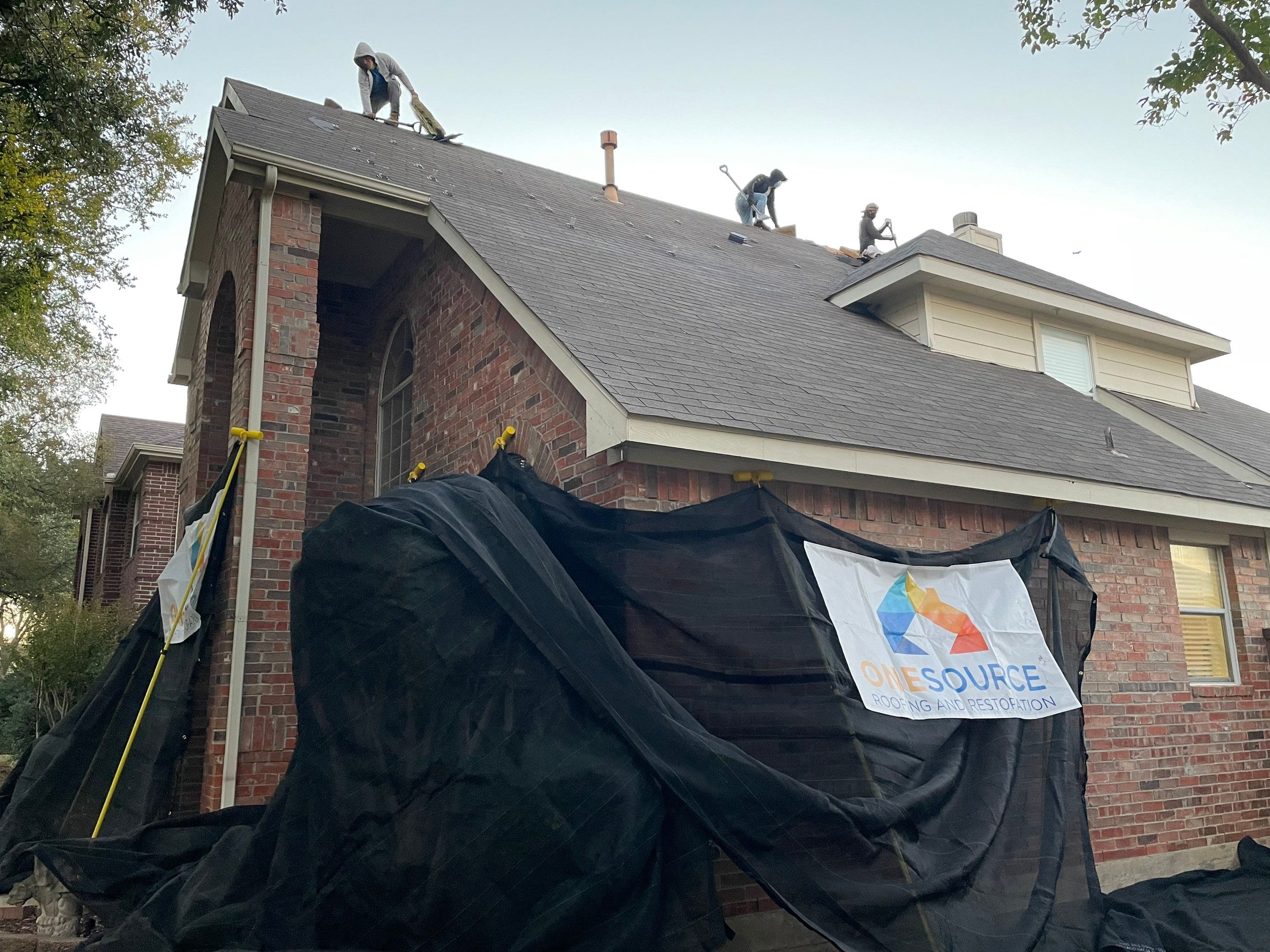 Residential Roofing Installation using GAF Timberline HDZ Weathered Wood by OneSource Roofing and Restoration